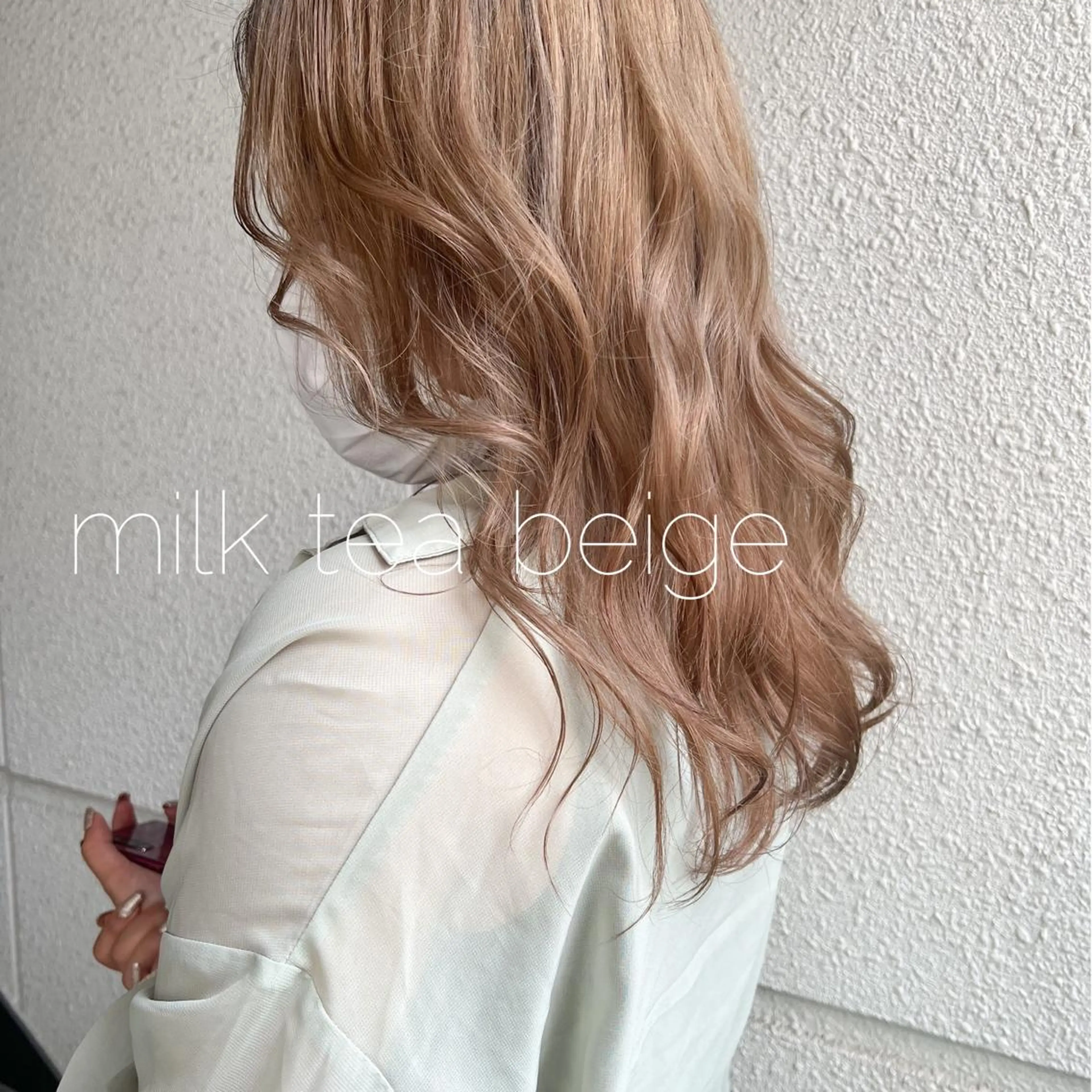 セミロング カラー ブリーチ ヘアカラー カラーパティシエ facce🌼ikoのヘアスタイル