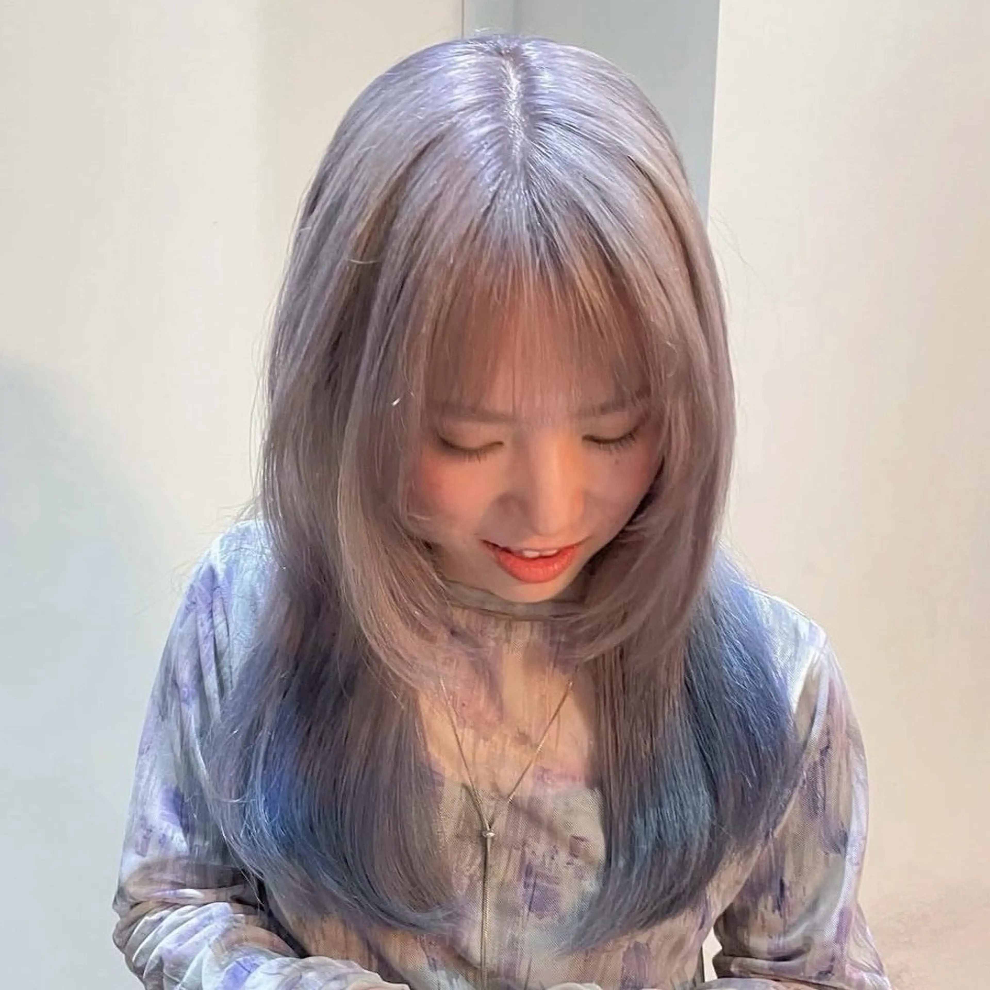 ロング カラー カット ヘアカラー レイヤー/透明感 カラー✩.*˚チャンのヘアスタイル