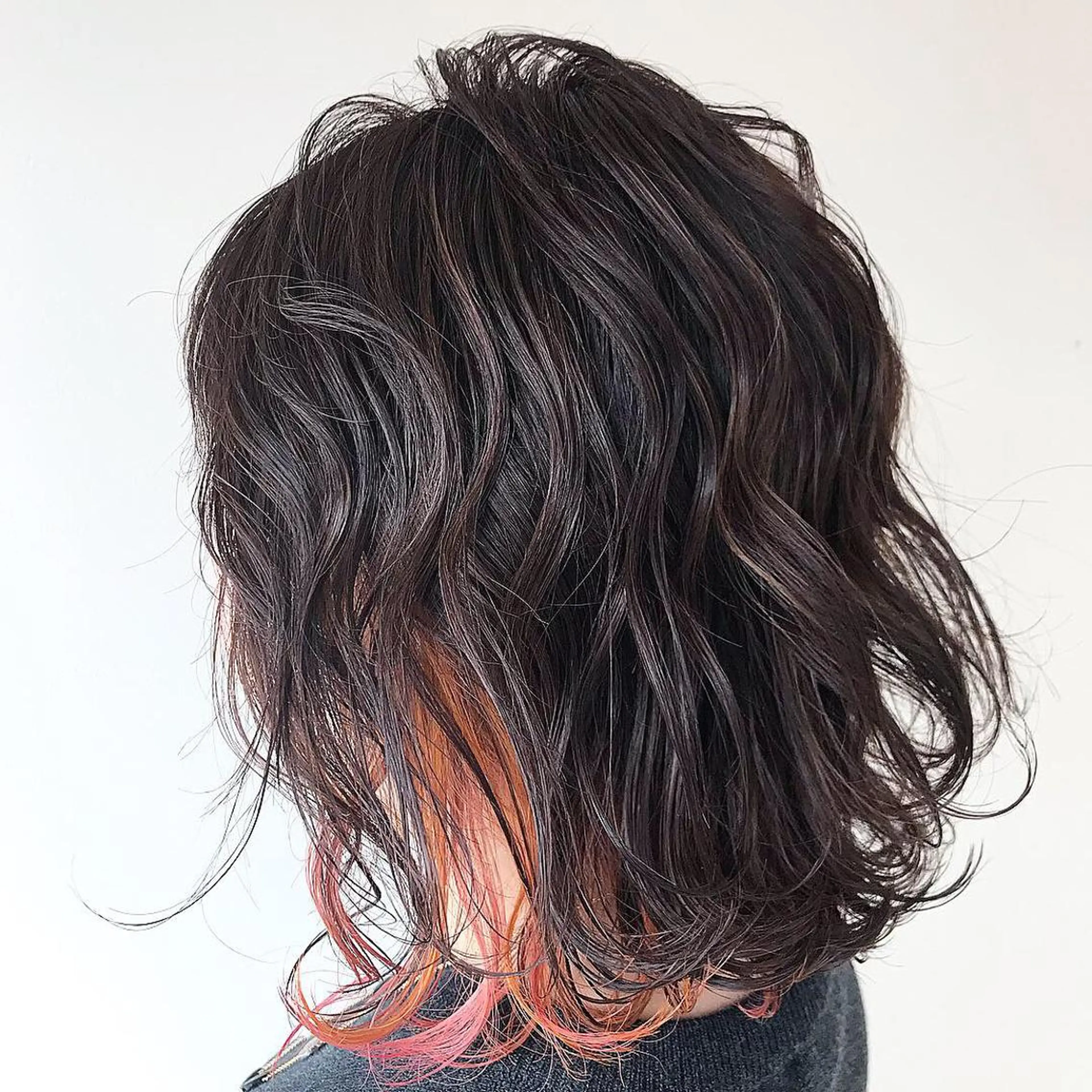 ミディアム カラー カット ヘアカラー トリートメント Lien 深井店のヘアスタイル