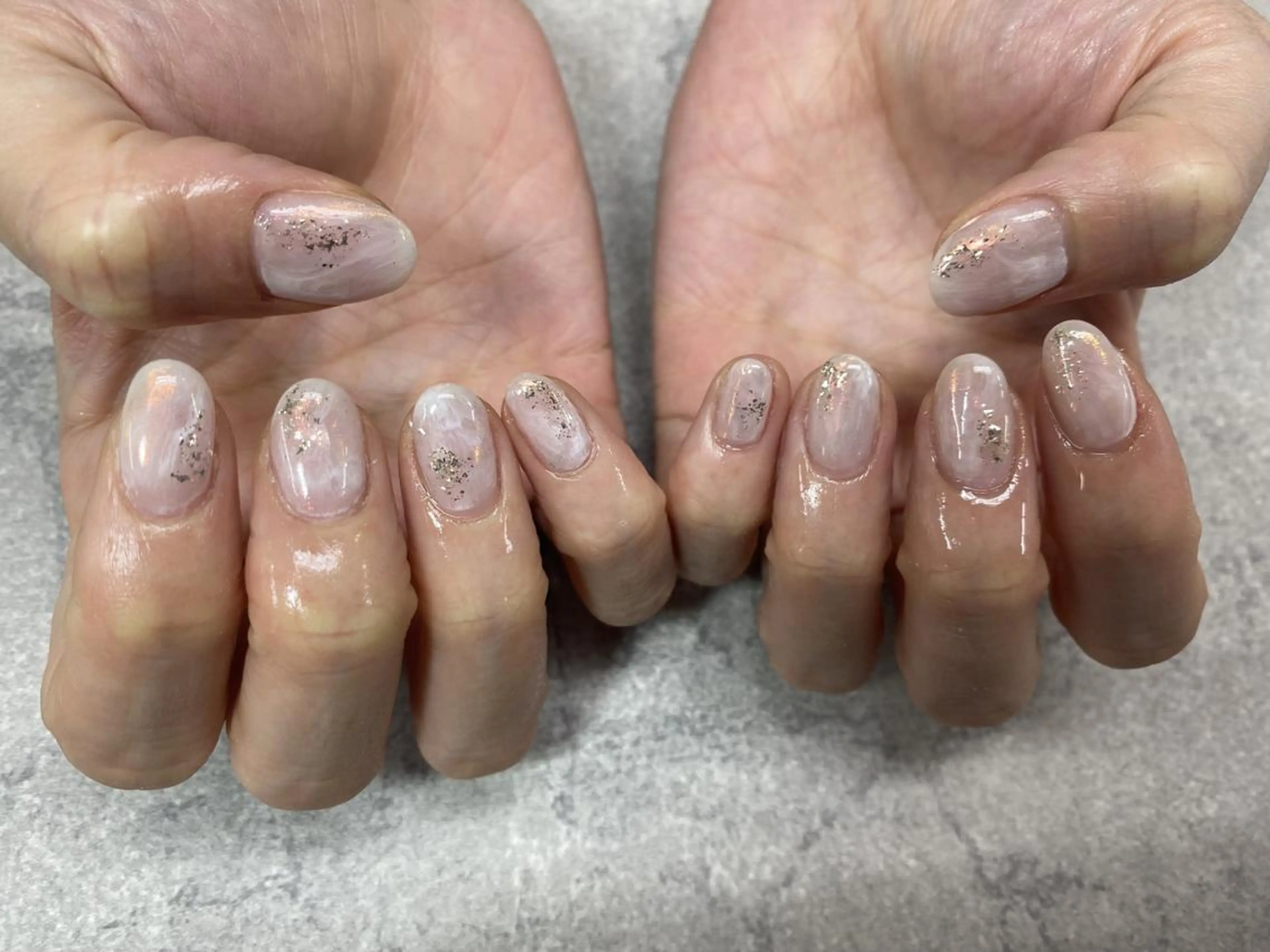 ネイル フットネイル フレンチネイル ジェルネイル ガラスフレンチ グラデーション ハンドネイル ハンドケア FASTNAIL PLUS 新宿店のネイルデザイン