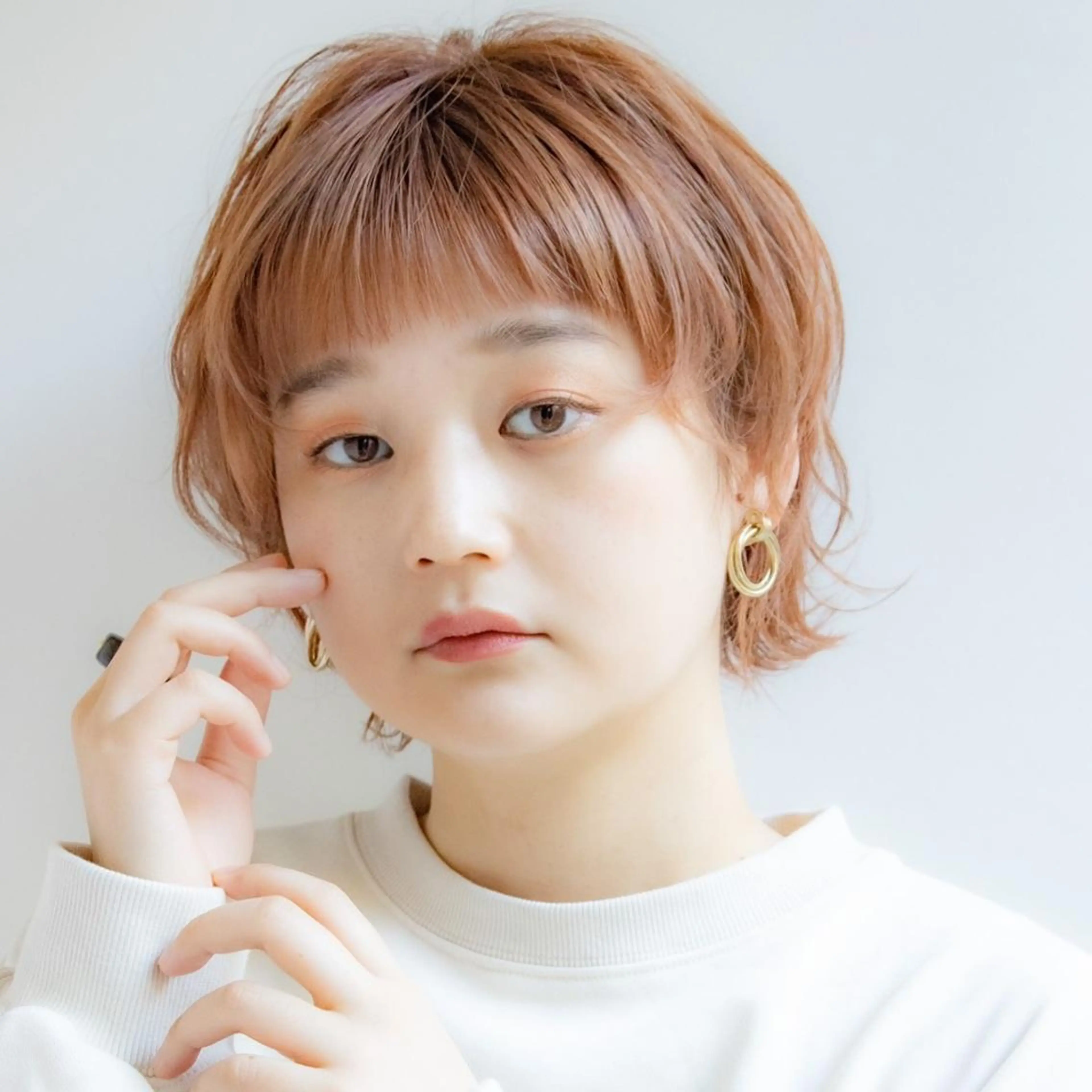 ショート ヘアカラー トリートメント 縮毛矯正/レイヤー 💎やまもとちひろのヘアスタイル