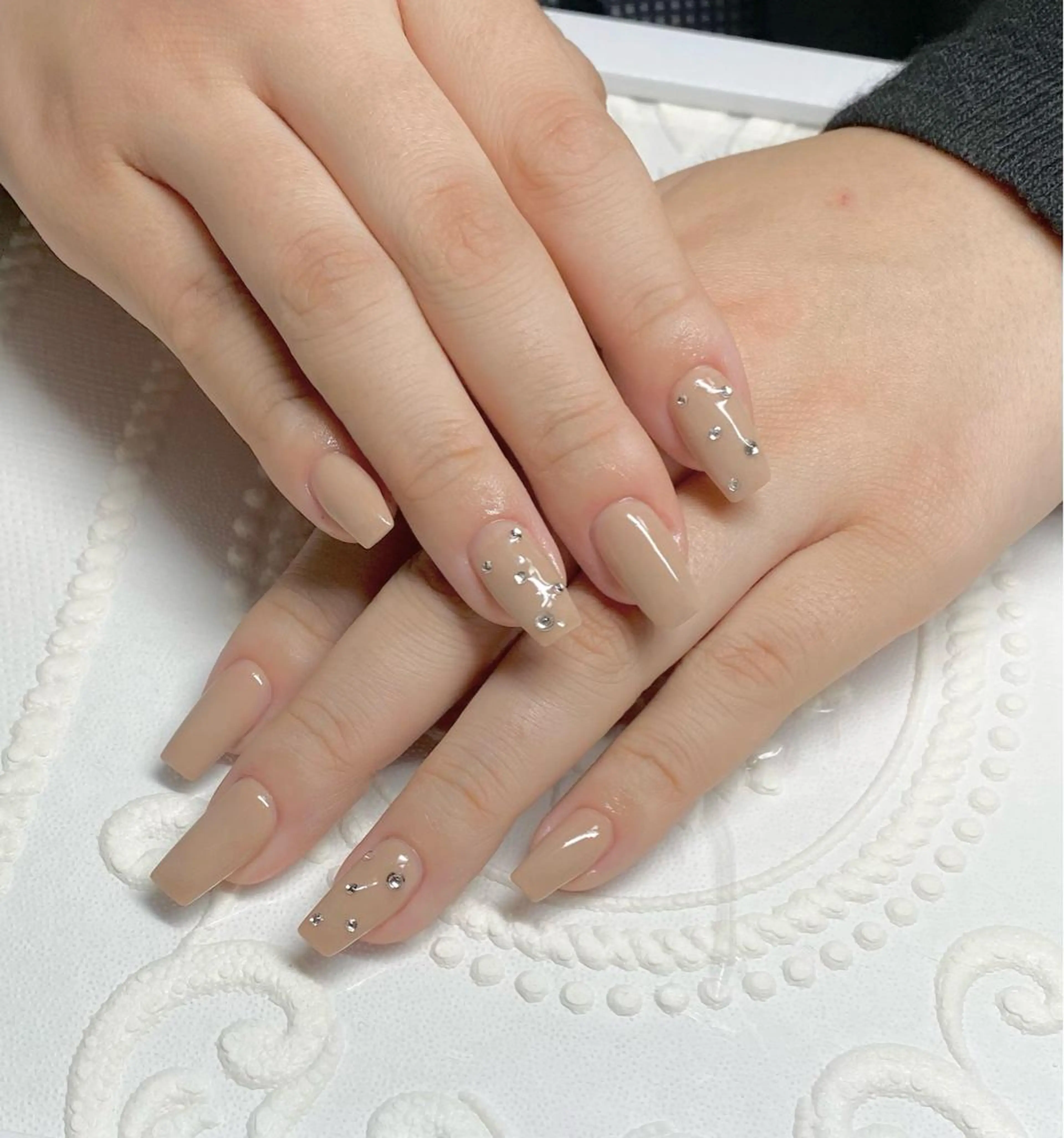 ミディアム ネイル アートネイル ストーンネイル ハンドネイル LUNE NAILのその他イメージ