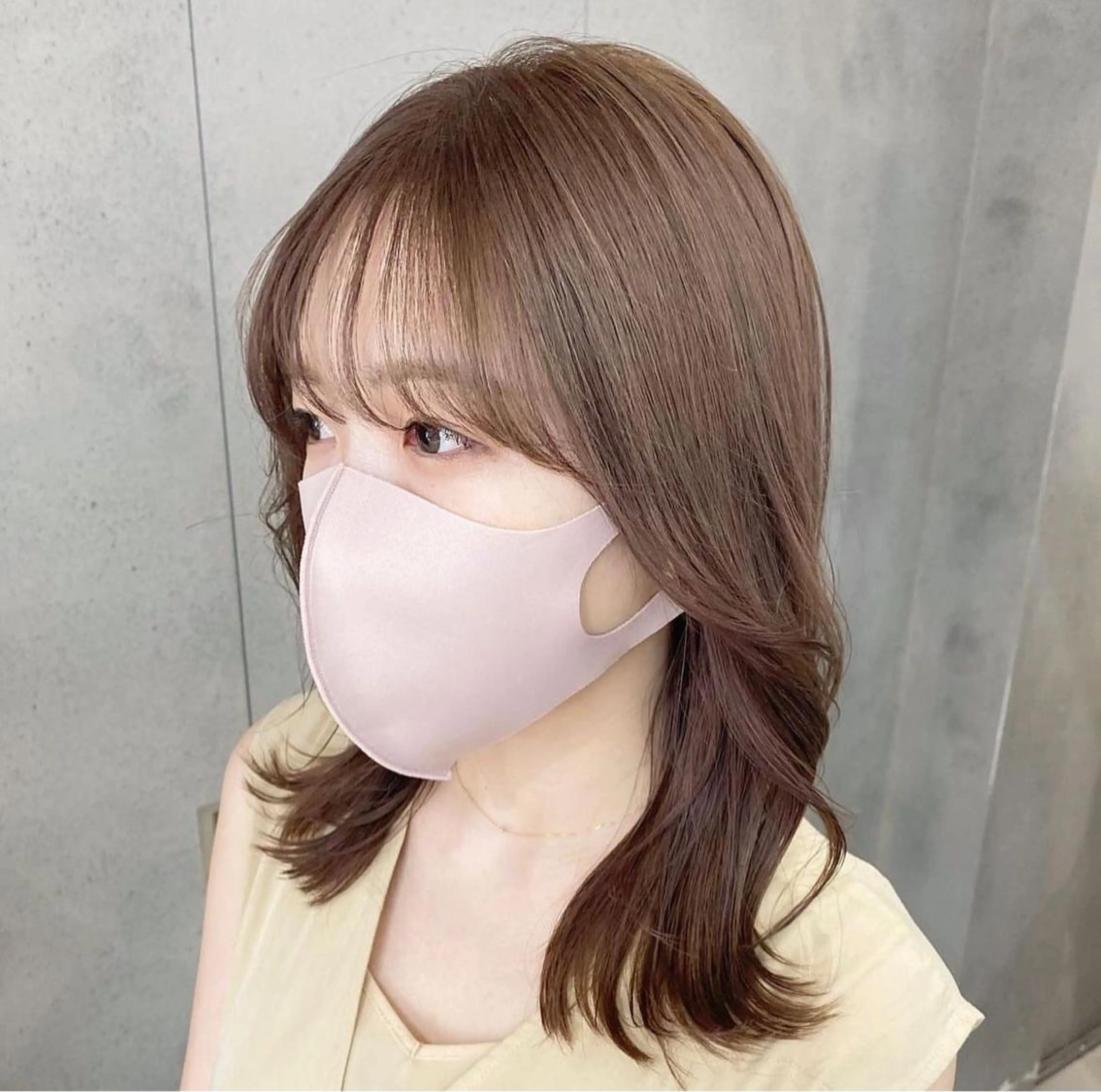 セミロング カラー ナチュラル×色気パ ーマ 渋谷/マナミのヘアスタイル