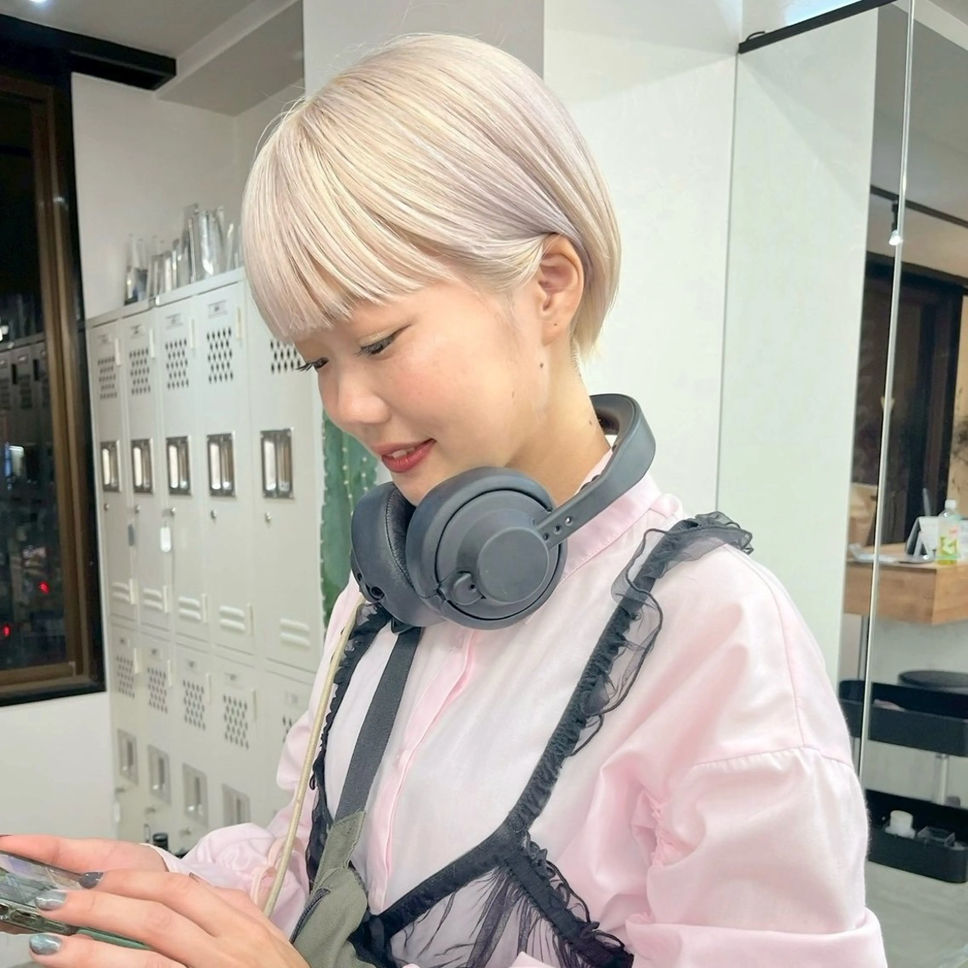 ショート カット トリートメント 🌙透明感カラー ×カット リナ🌙のヘアスタイル