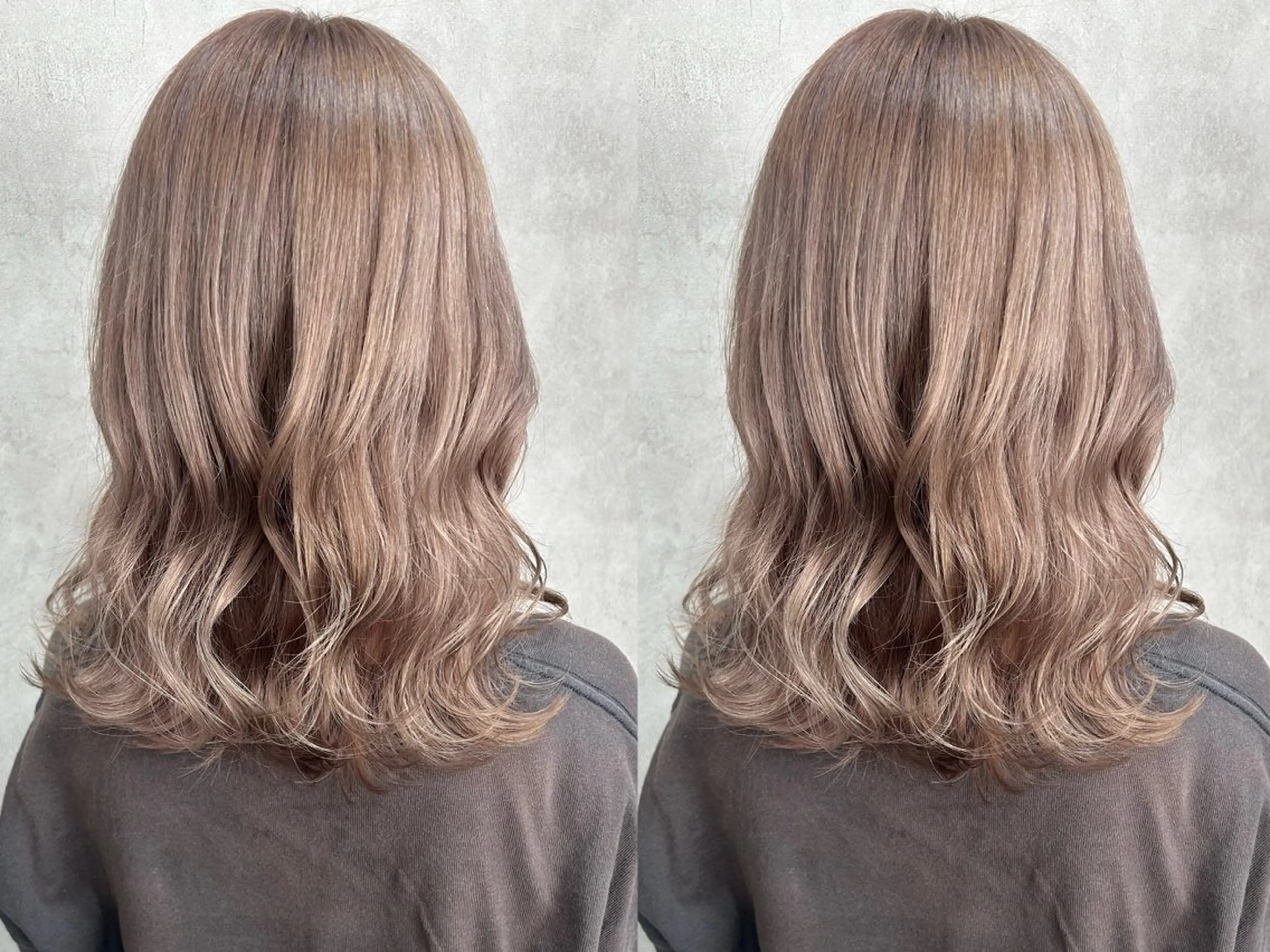 ミディアム カラー ブリーチ カット ヘアカラー トリートメント 優花/ハイトーン /デザインカラーのヘアスタイル