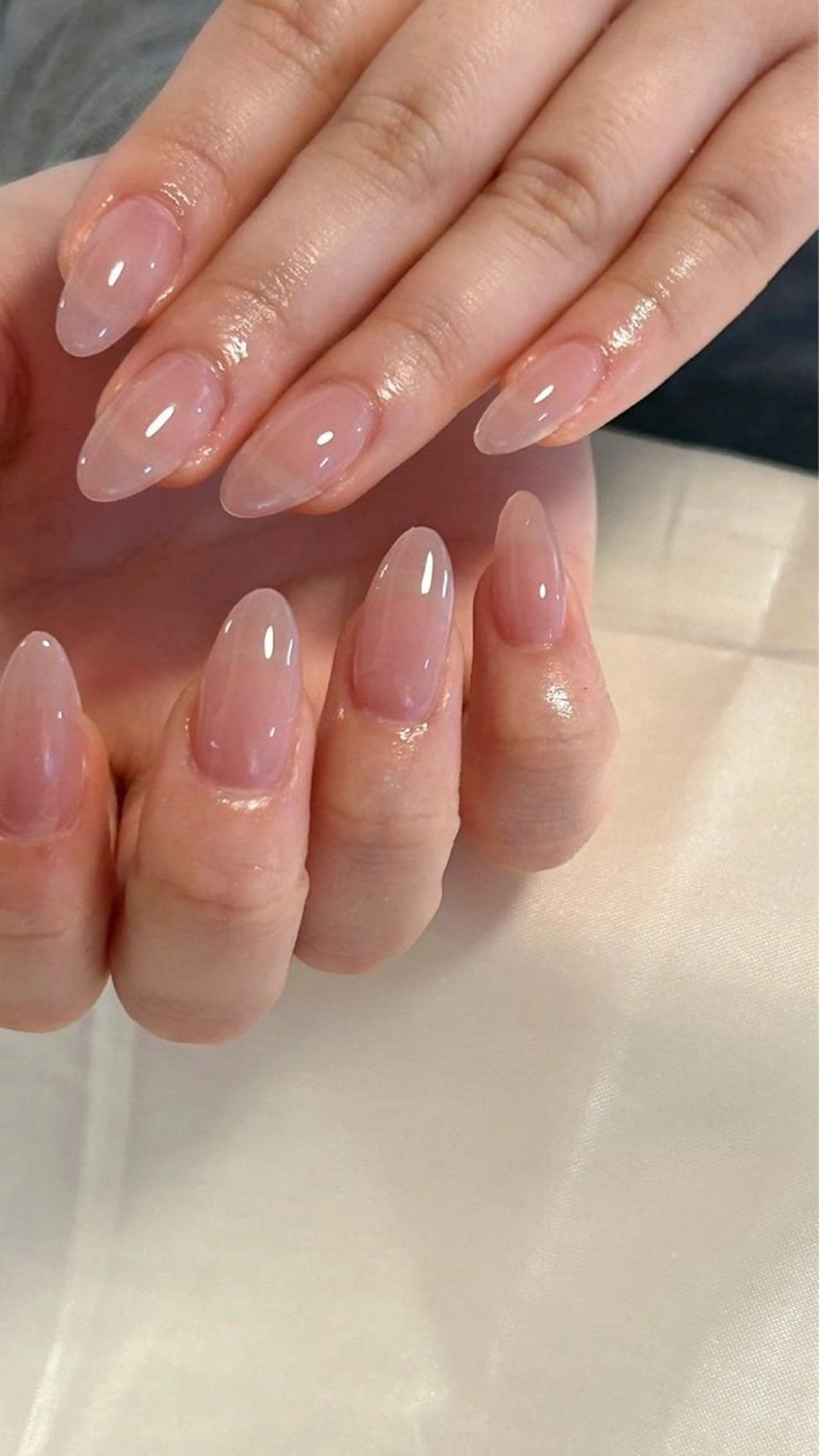 ネイル 長さ出し フレンチネイル グラデーション 卒業式 マグネットネイル MIHANA NAILのネイルデザイン