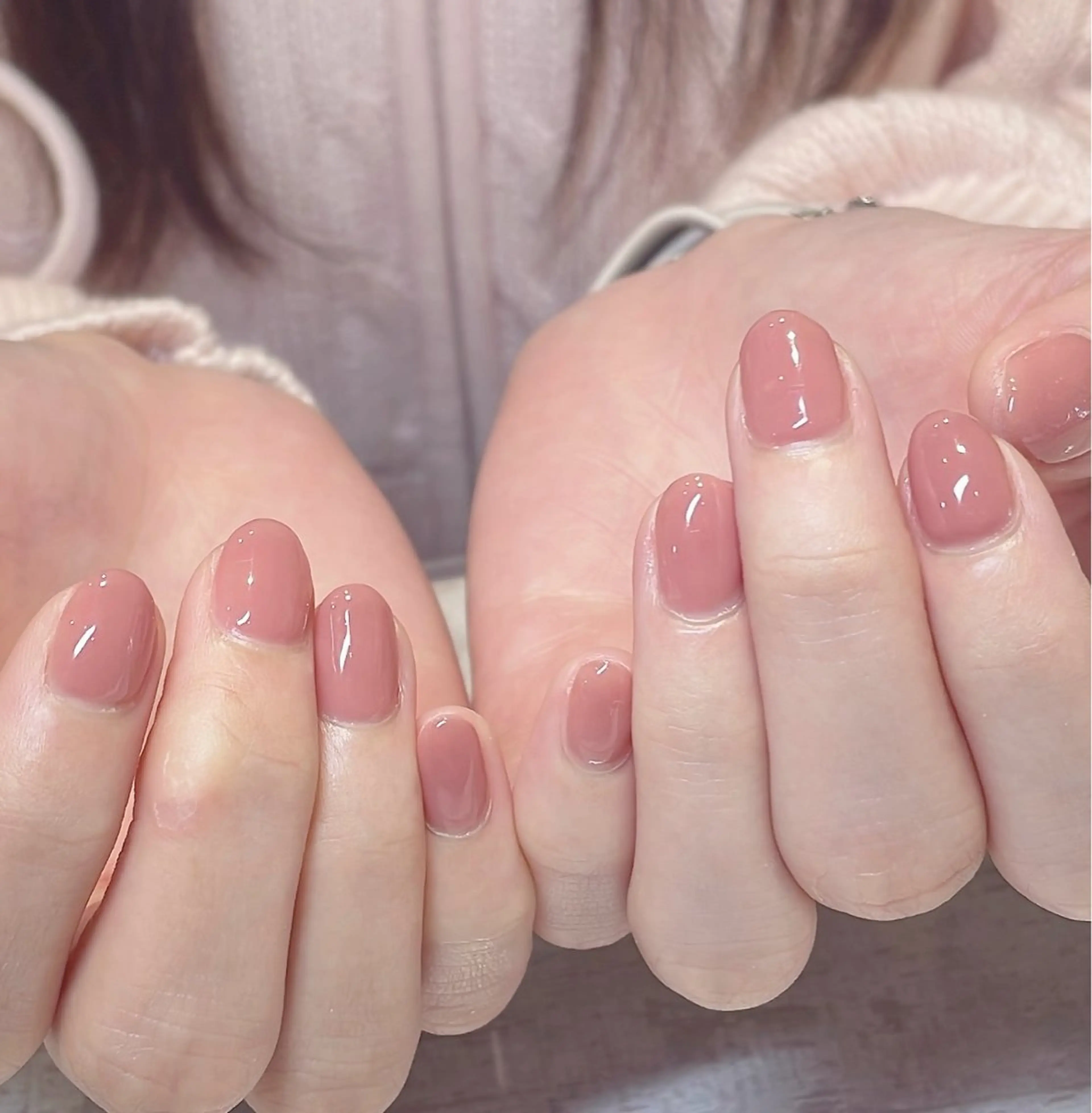 ネイル ワンカラーネイル 星 希乃歌のネイルデザイン