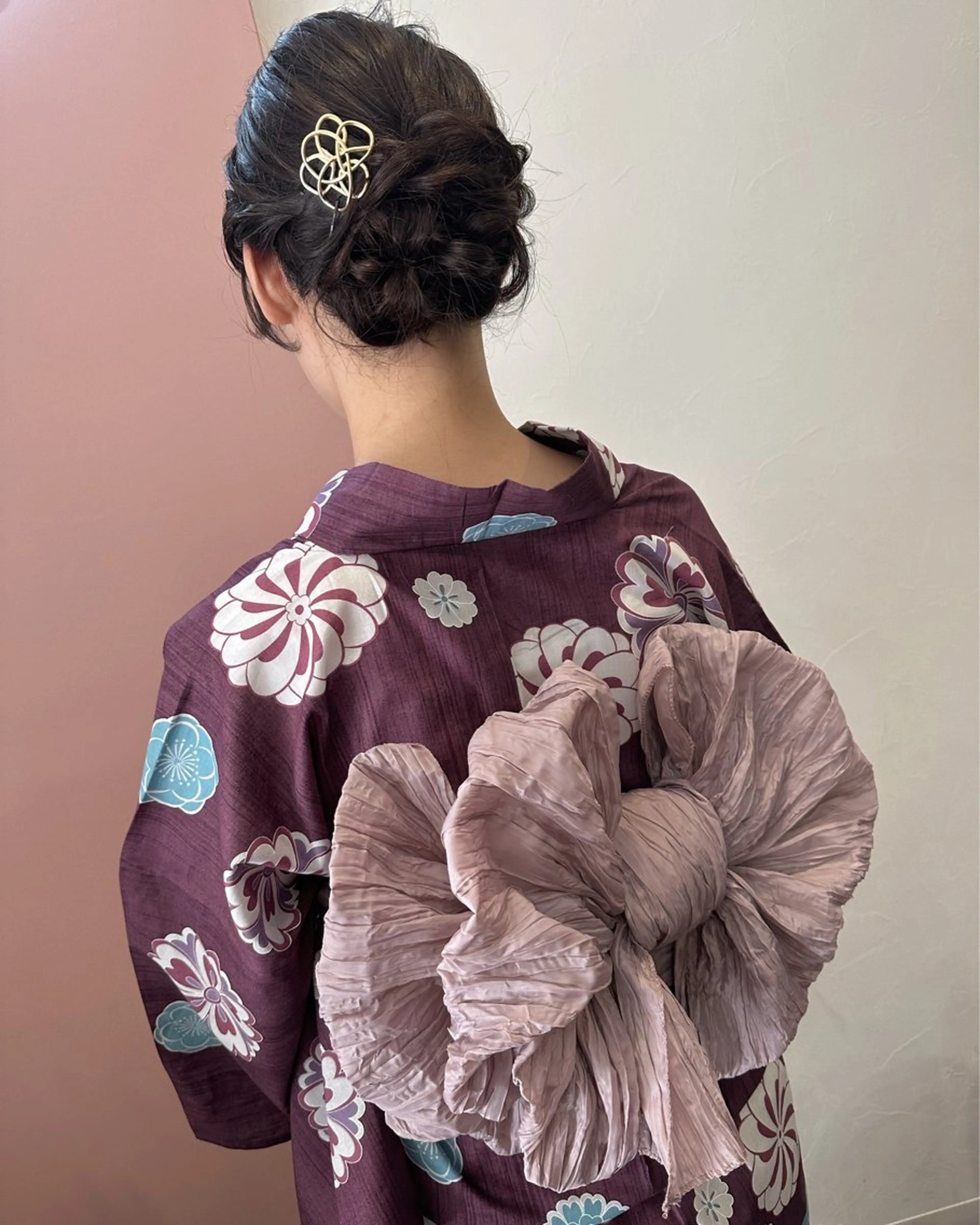 セミロング ヘアアレンジ 浴衣 pep所属・pep natsumiのヘアスタイル