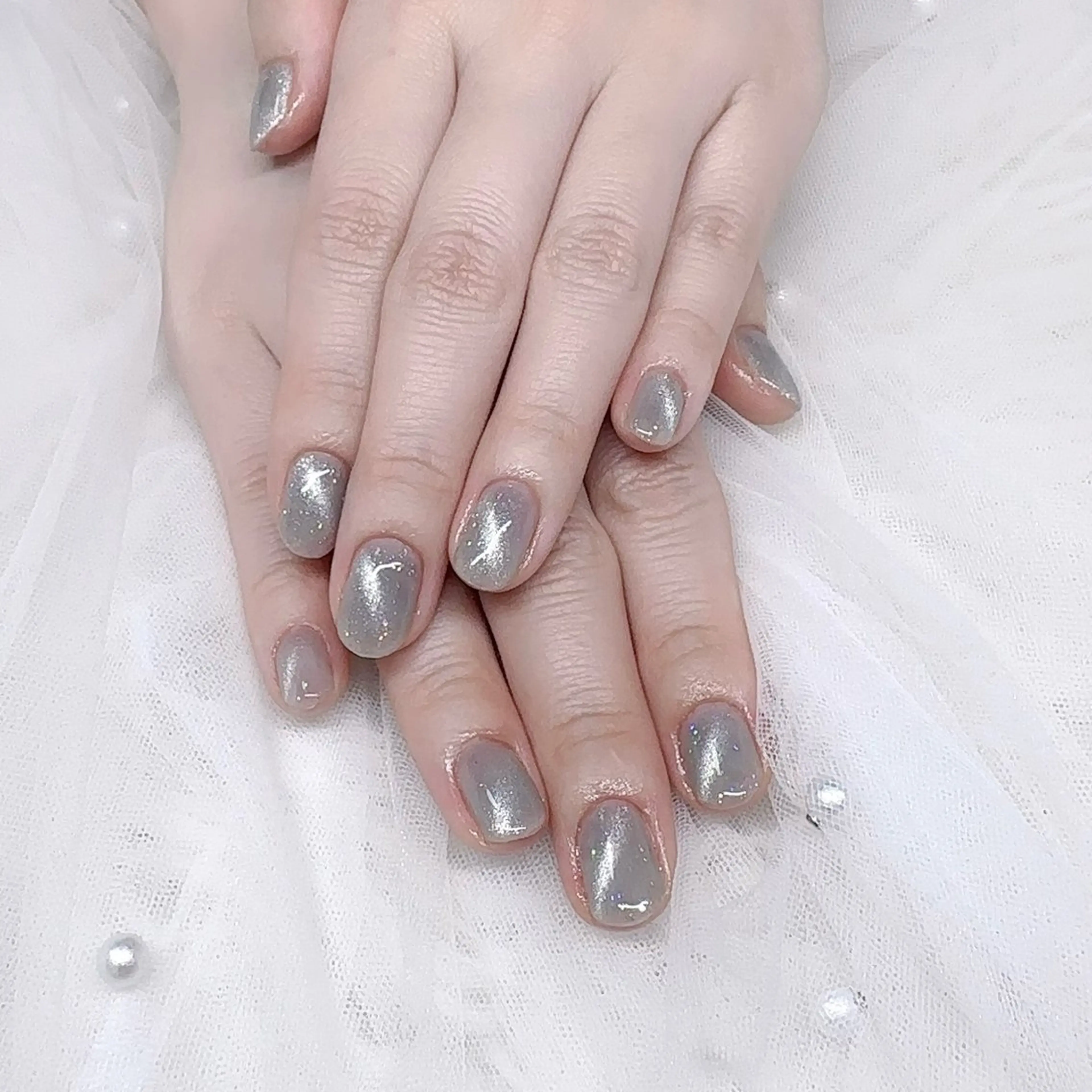 ネイル マグネットネイル ワンカラーネイル LOA.NAIL 本八幡店のネイルデザイン