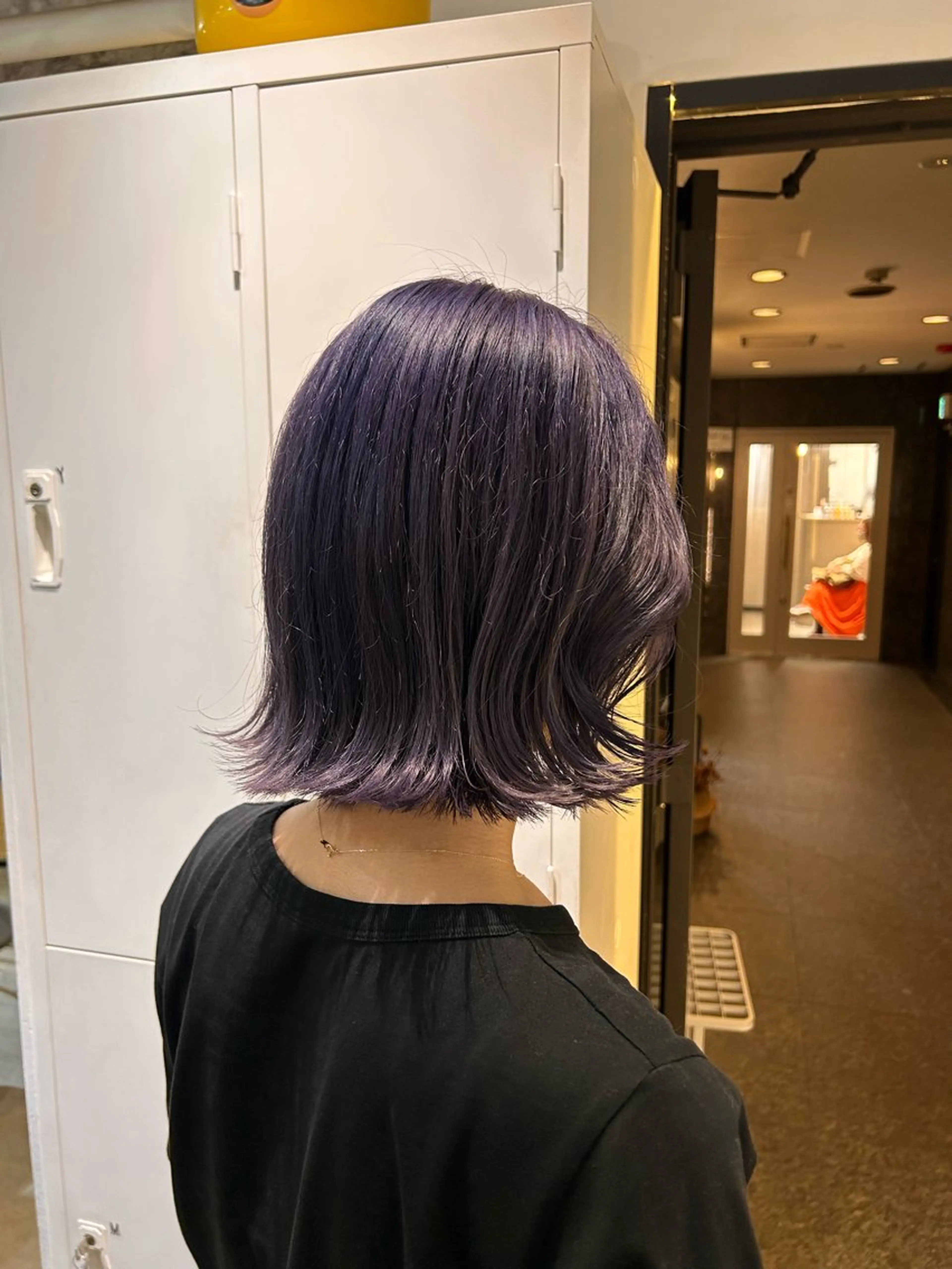 カラー ブリーチ ブルーカラー ブルーラベンダー ラベンダーカラー 大阪美容室 Rioのヘアスタイル