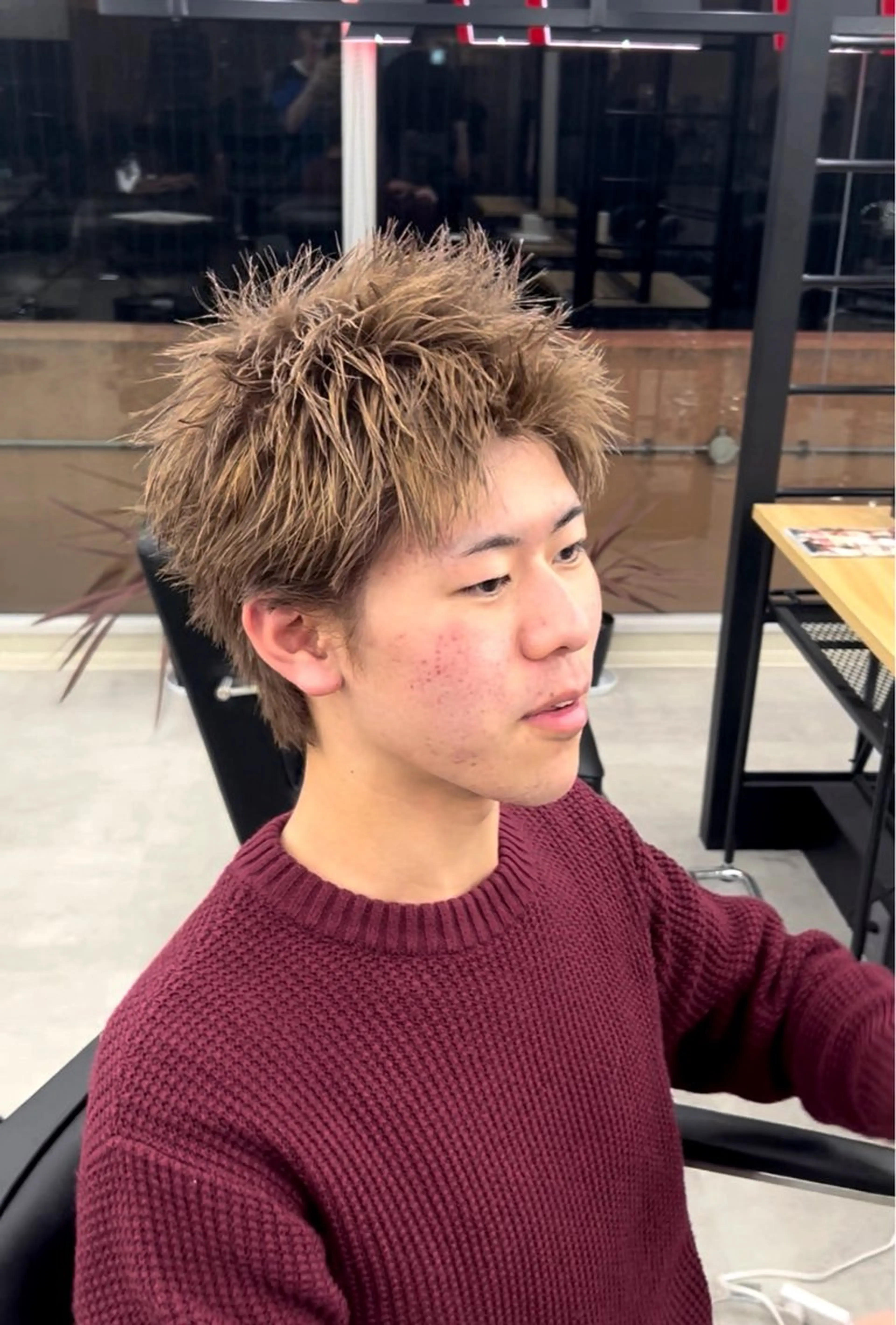 ショート カラー パーマ メンズ キッズ 横浜メンズ特化／ ‪🔥Ryoma🔥のヘアスタイル