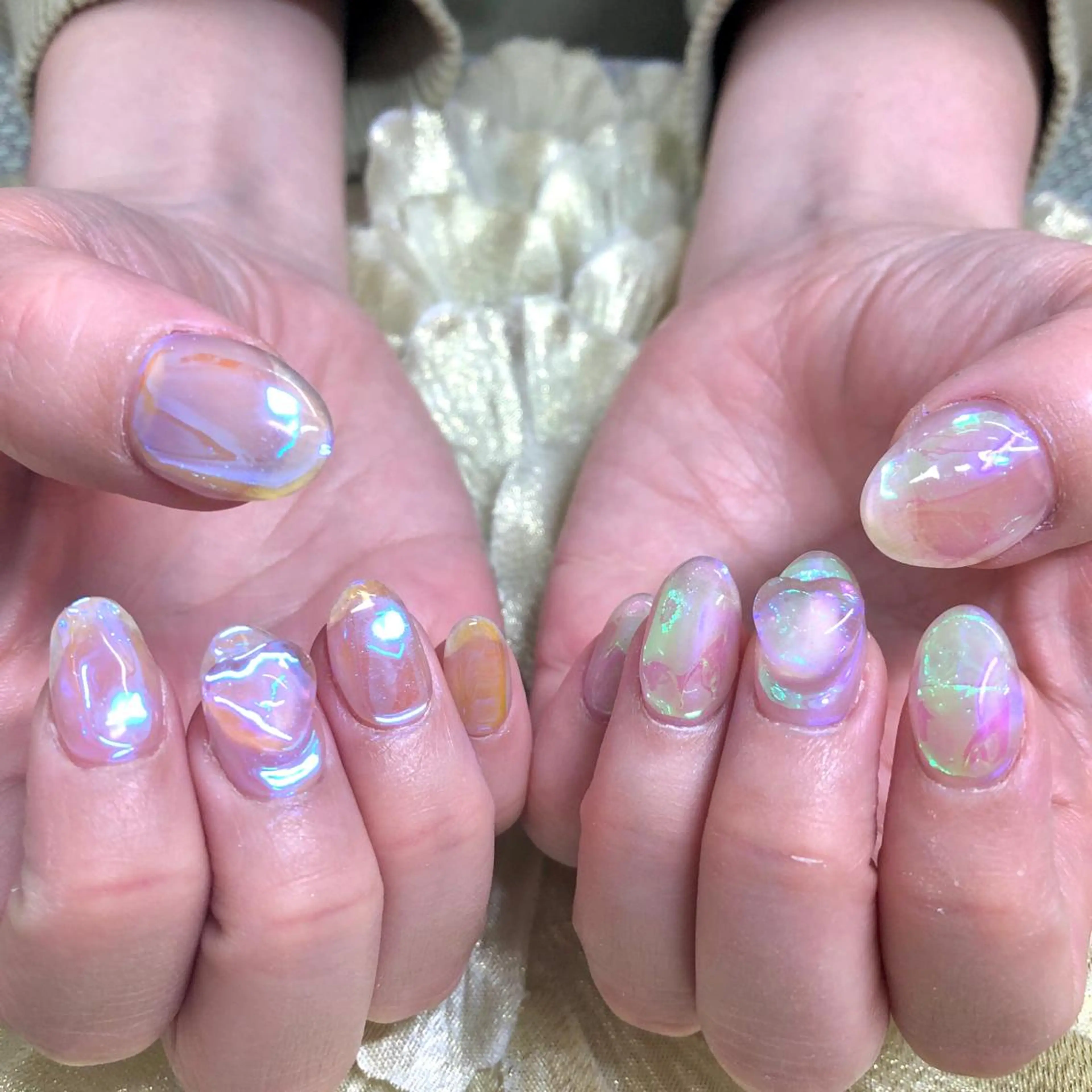 ネイル 氷ネイル・うるうるネイル J terrace Nailのネイルデザイン