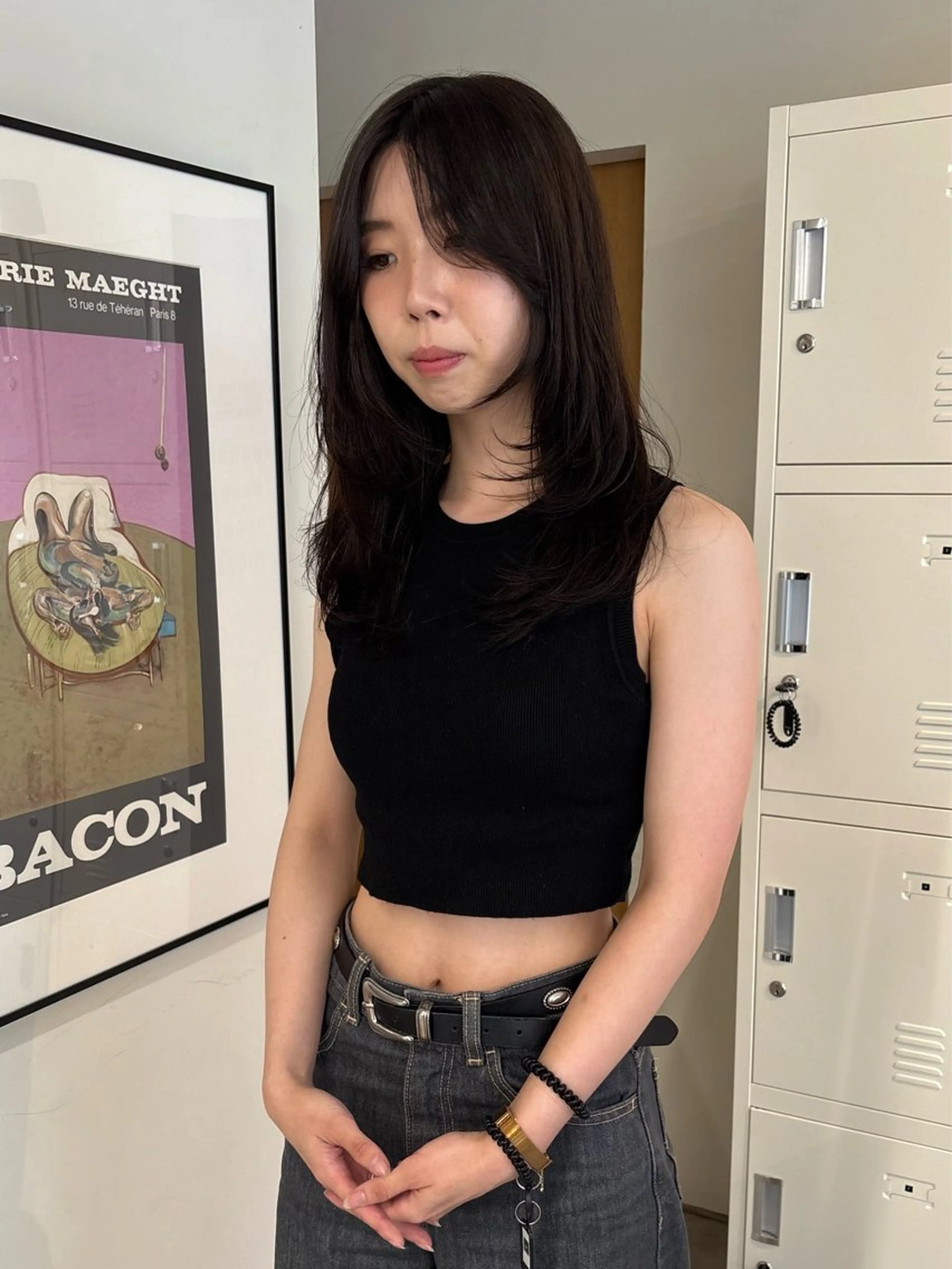 ミディアム ボブ 顔まわりレイヤー 髪質改善 レイヤーカット トリートメント カット MARI ｟津田沼駅｠のヘアスタイル