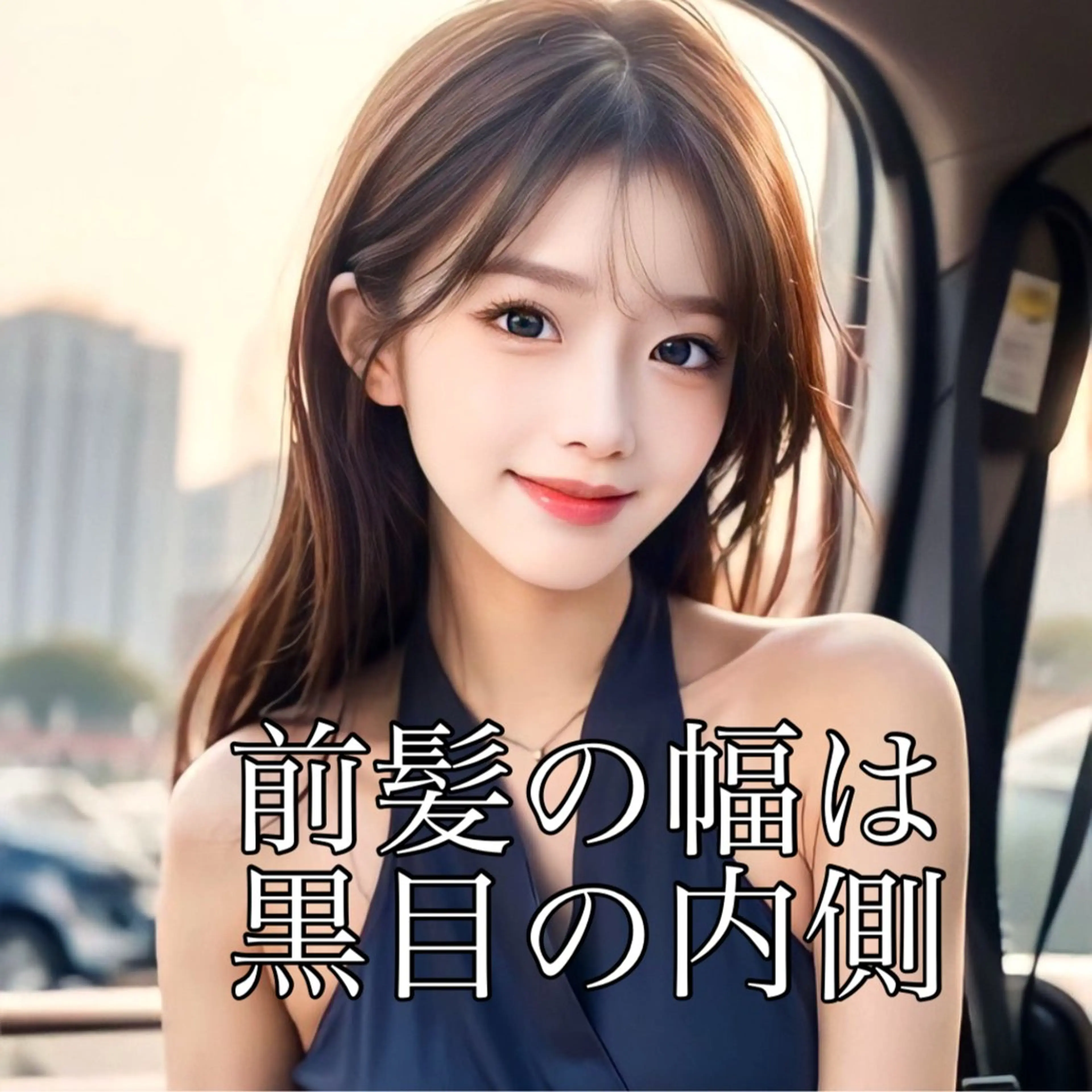 セミロング 映える顔まわり/前髪 特化 💗 ユキマのヘアスタイル