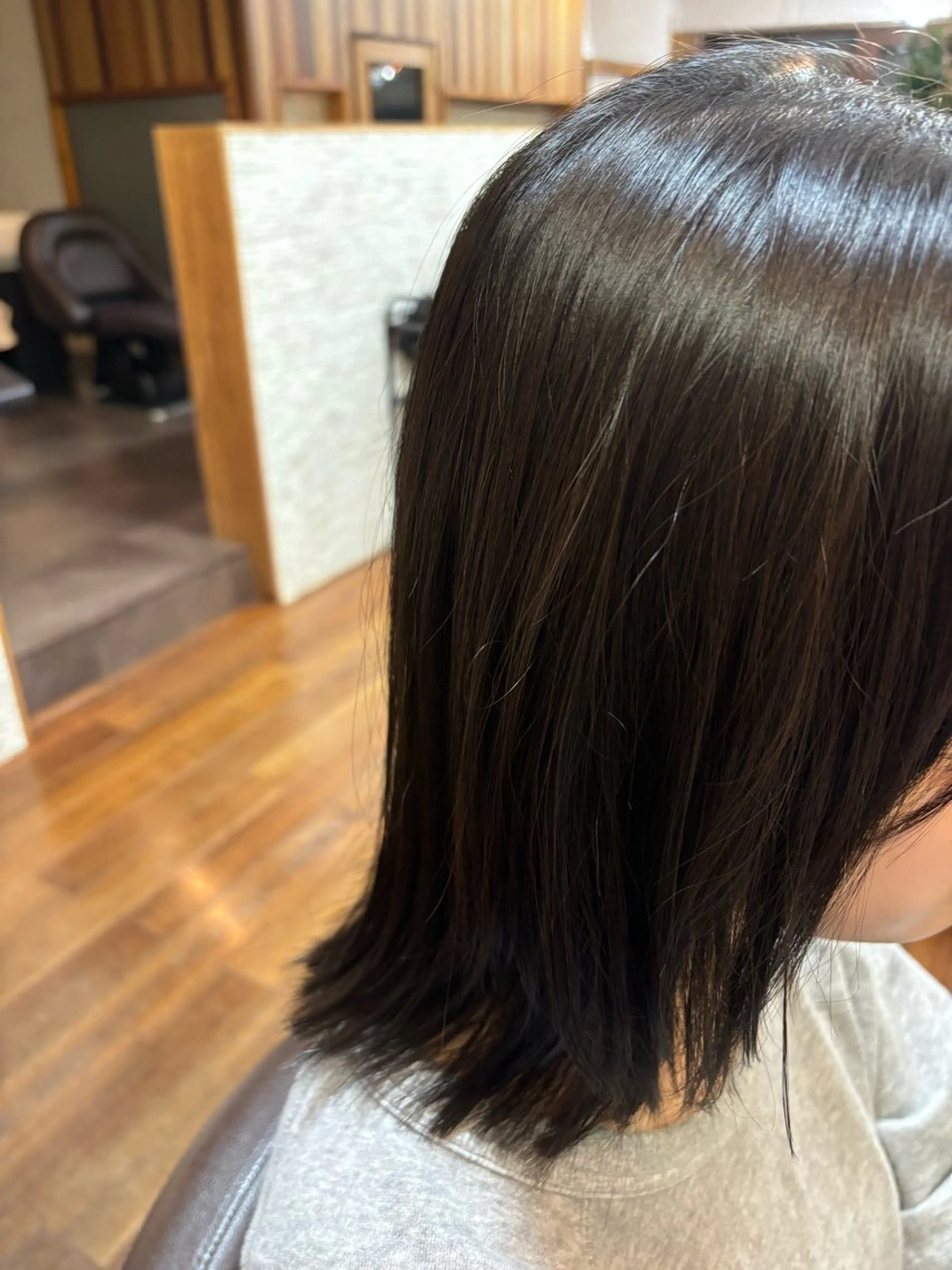 ミディアム 縮毛矯正 カット 縮毛矯正 トリートメント ボブスタイル/ えぐちりほのヘアスタイル