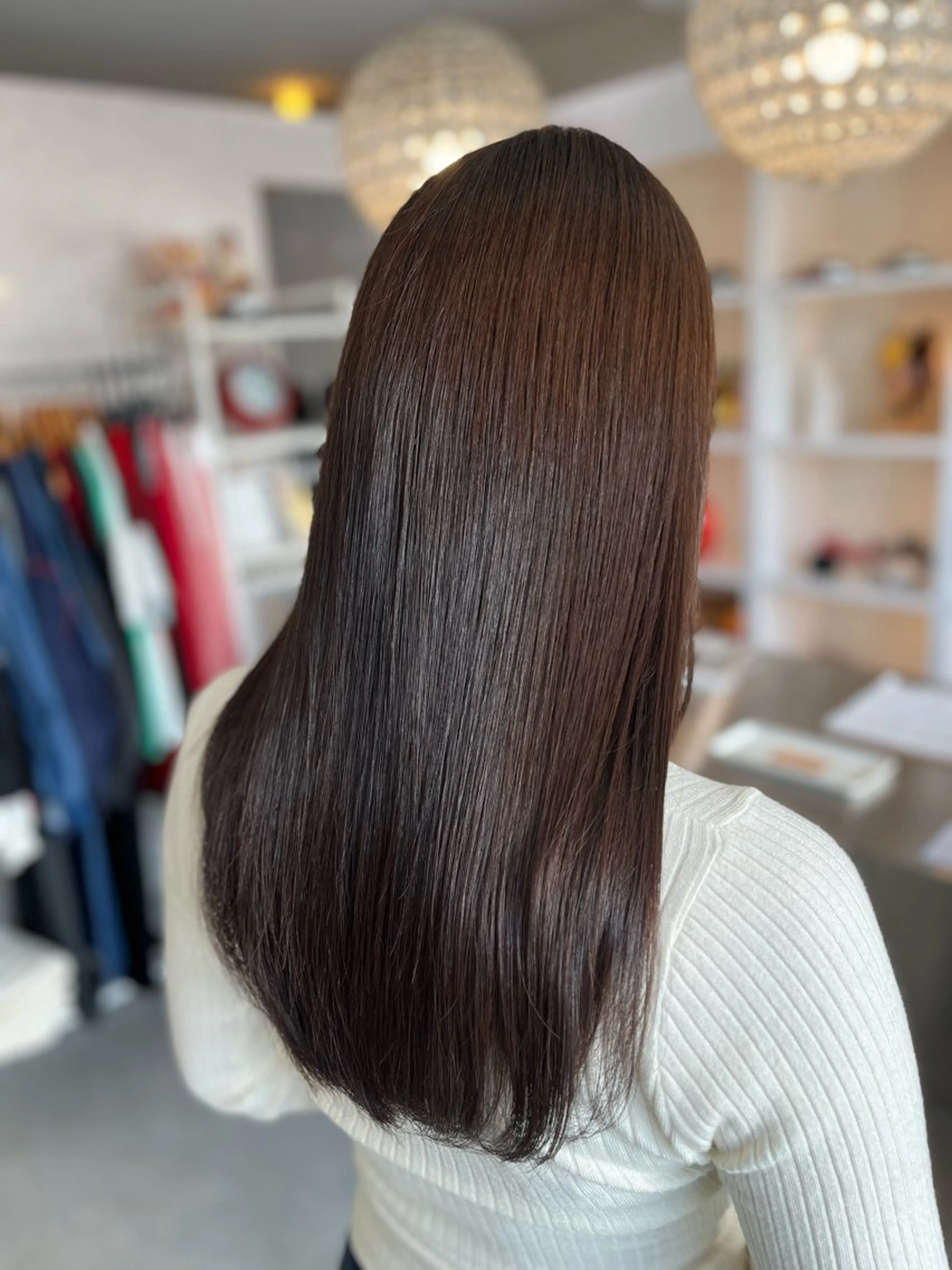 セミロング カラー カット ヘアカラー トリートメント TaNa. 笑南(えみな)のヘアスタイル