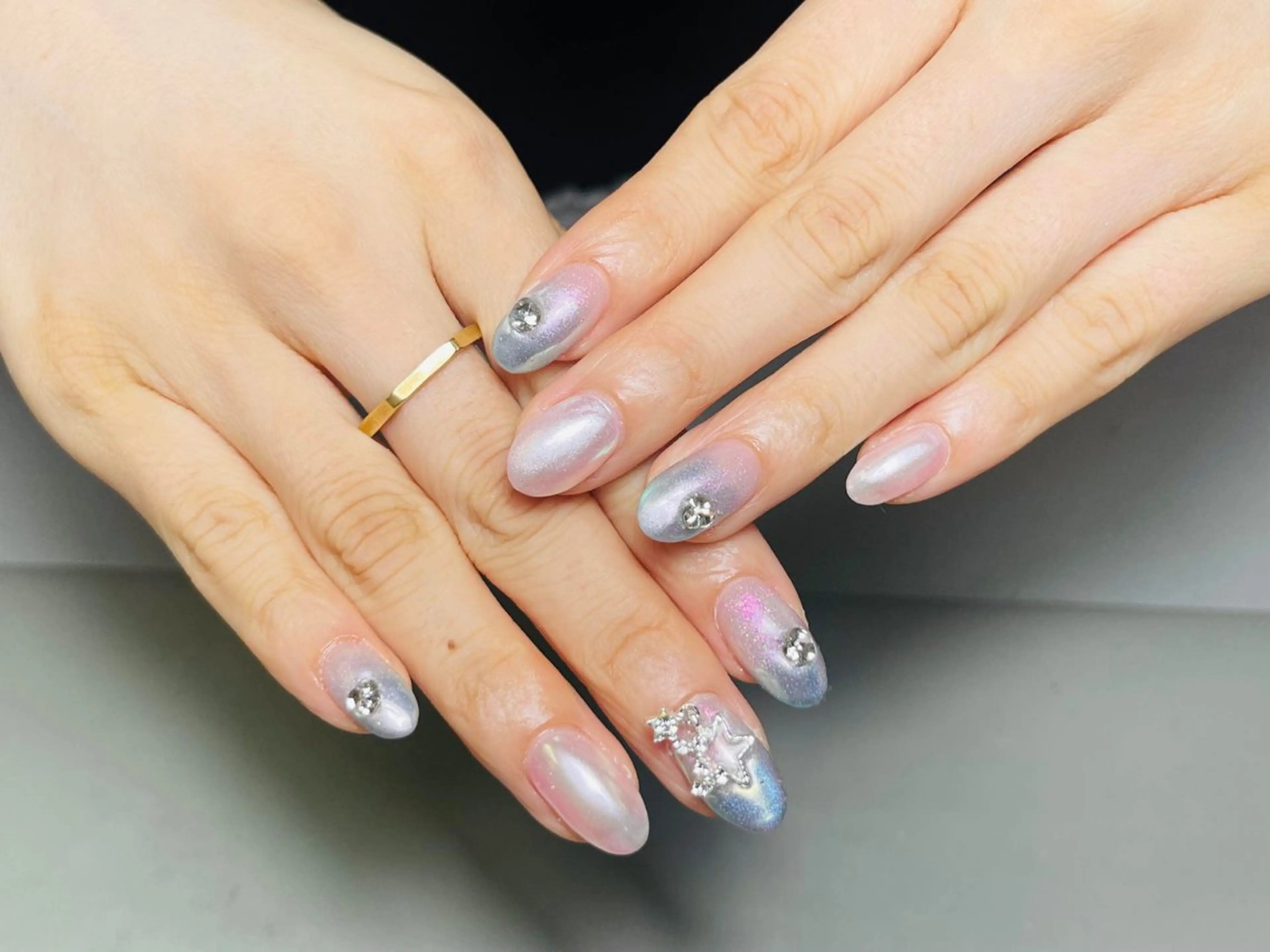 ネイル アートネイル 成人式 ジェルネイル ニュアンスネイル 夏ネイル ハンドネイル Yuu🎀 Belle Nailのネイルデザイン