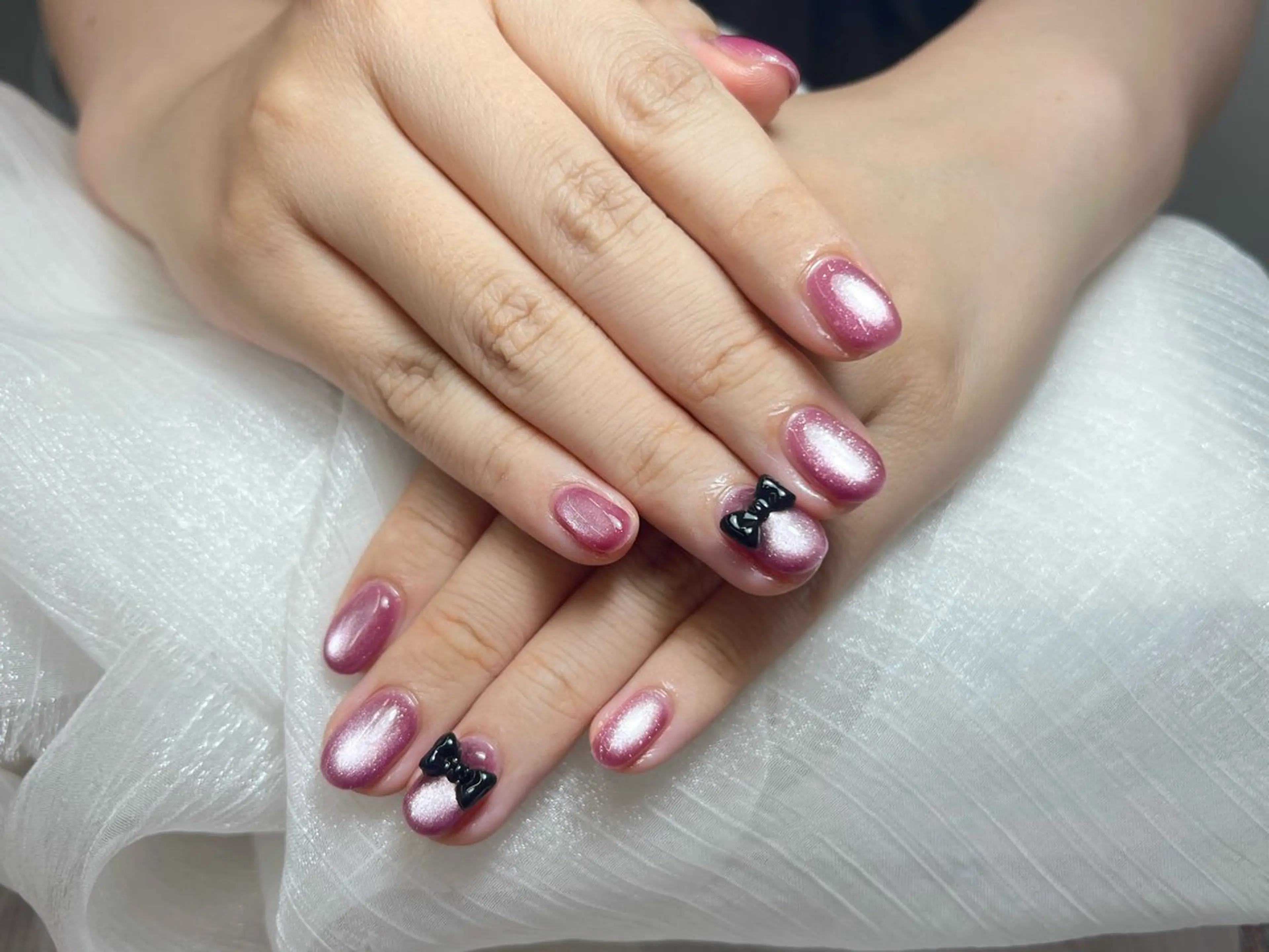 ミディアム ハンドネイル 宮崎 もものネイルデザイン