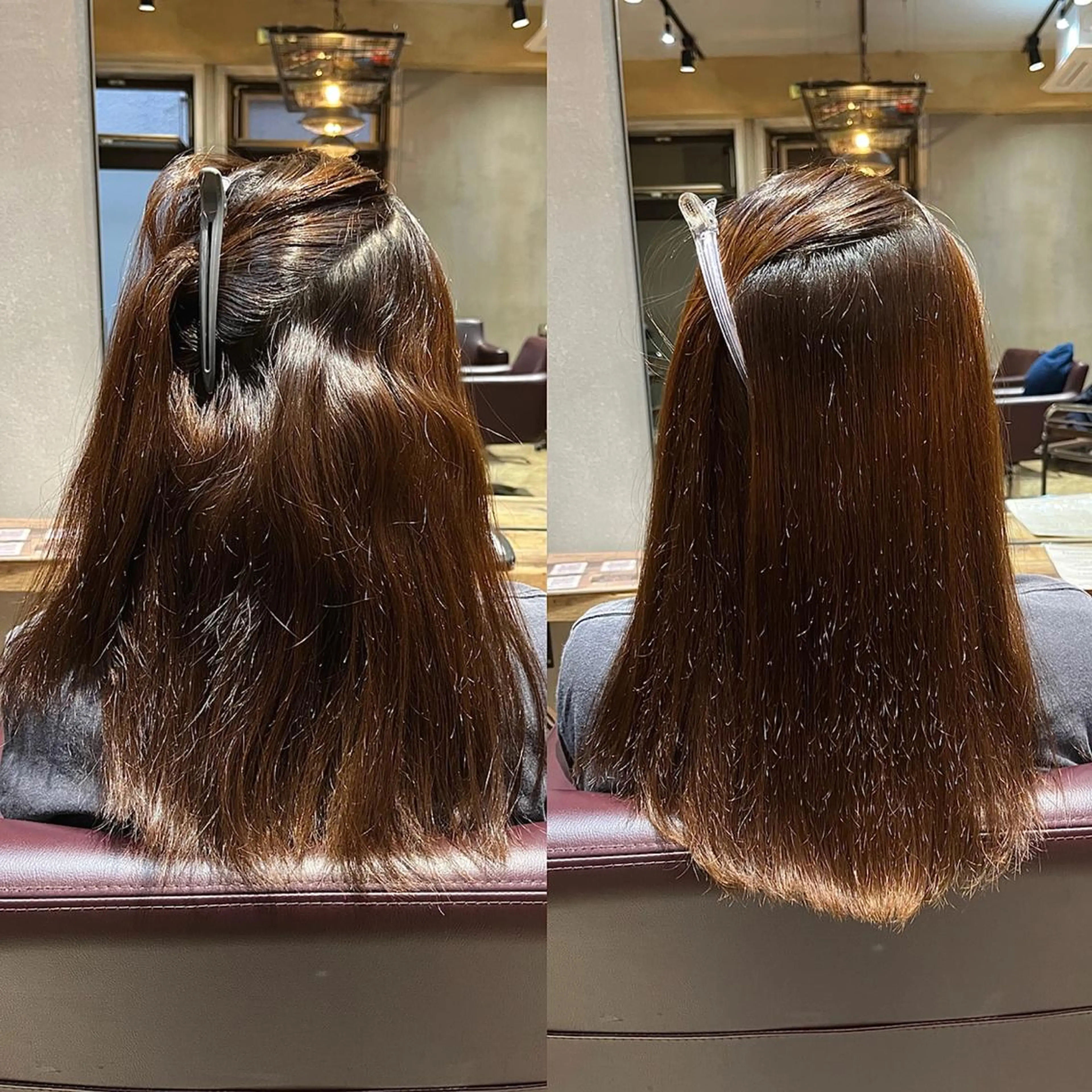 セミロング ヘアアレンジ 縮毛矯正 むらたねね🌻 艶髪🫧韓国ヘアのヘアスタイル