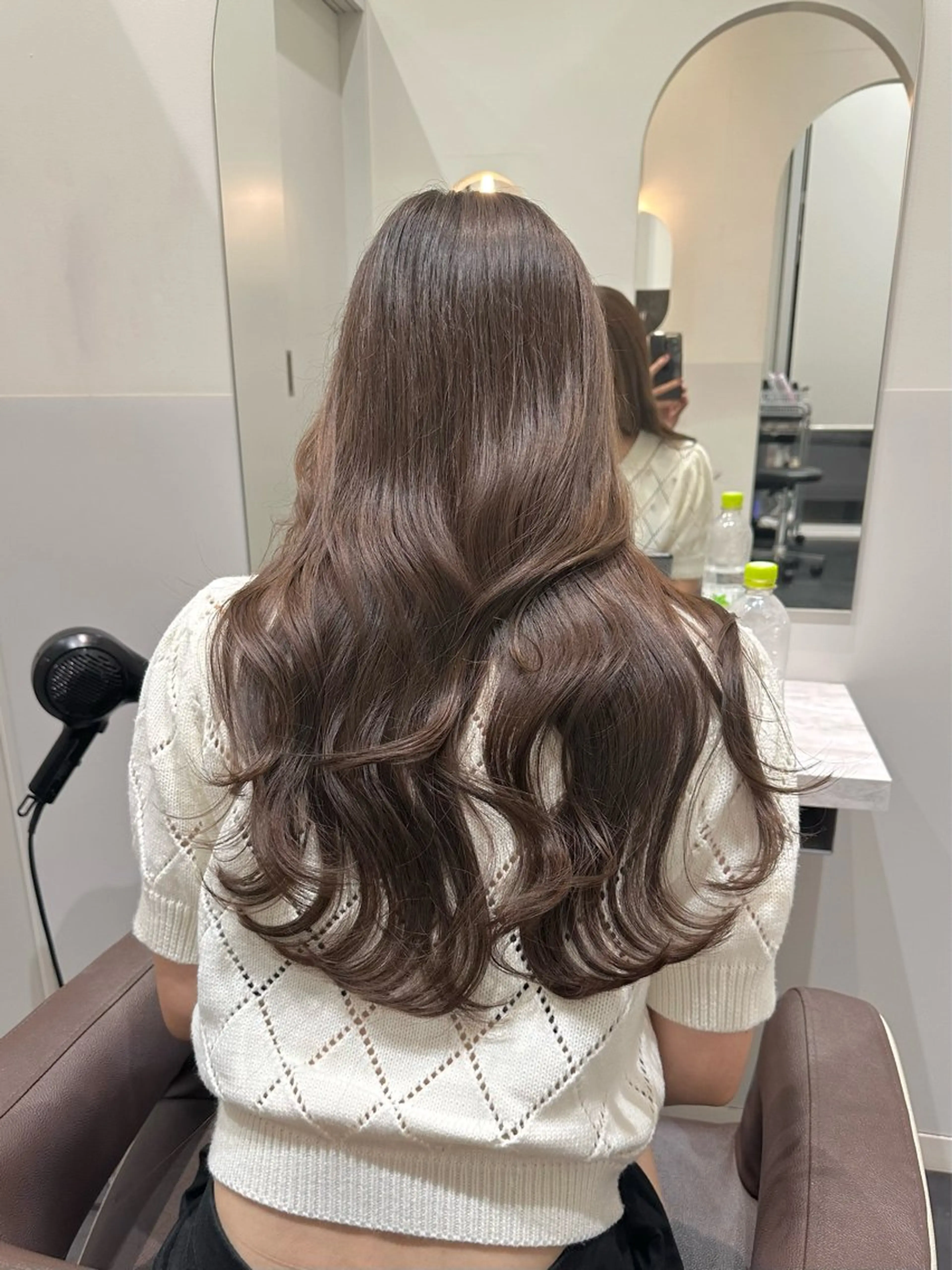ロング カラー ベージュカラー ブリーチ ブリーチなしカラー カット ヘアカラー トリートメント 矢野 晃平のヘアスタイル