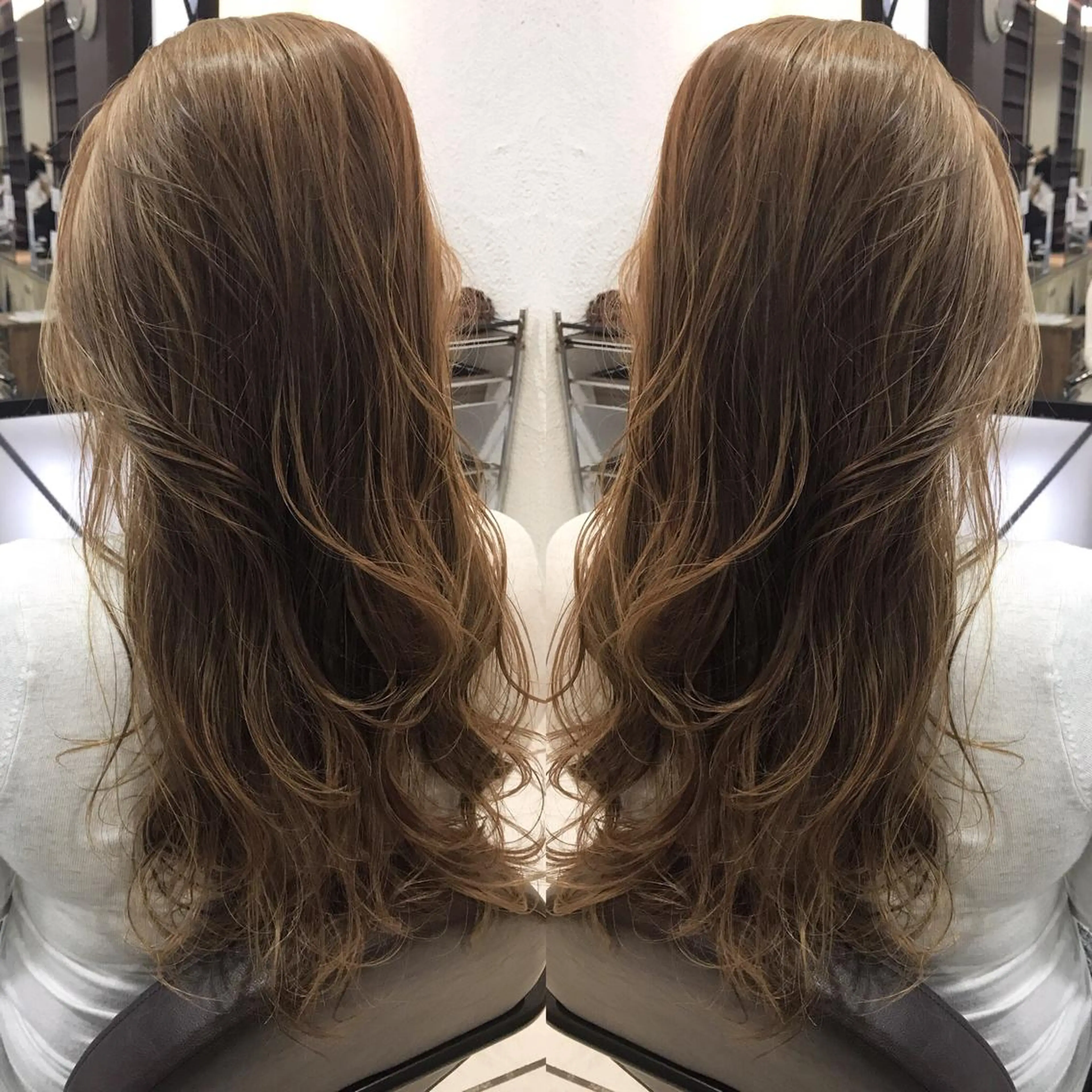 ロング カラー シールエクステ⭐️ オオミタクヤのヘアスタイル