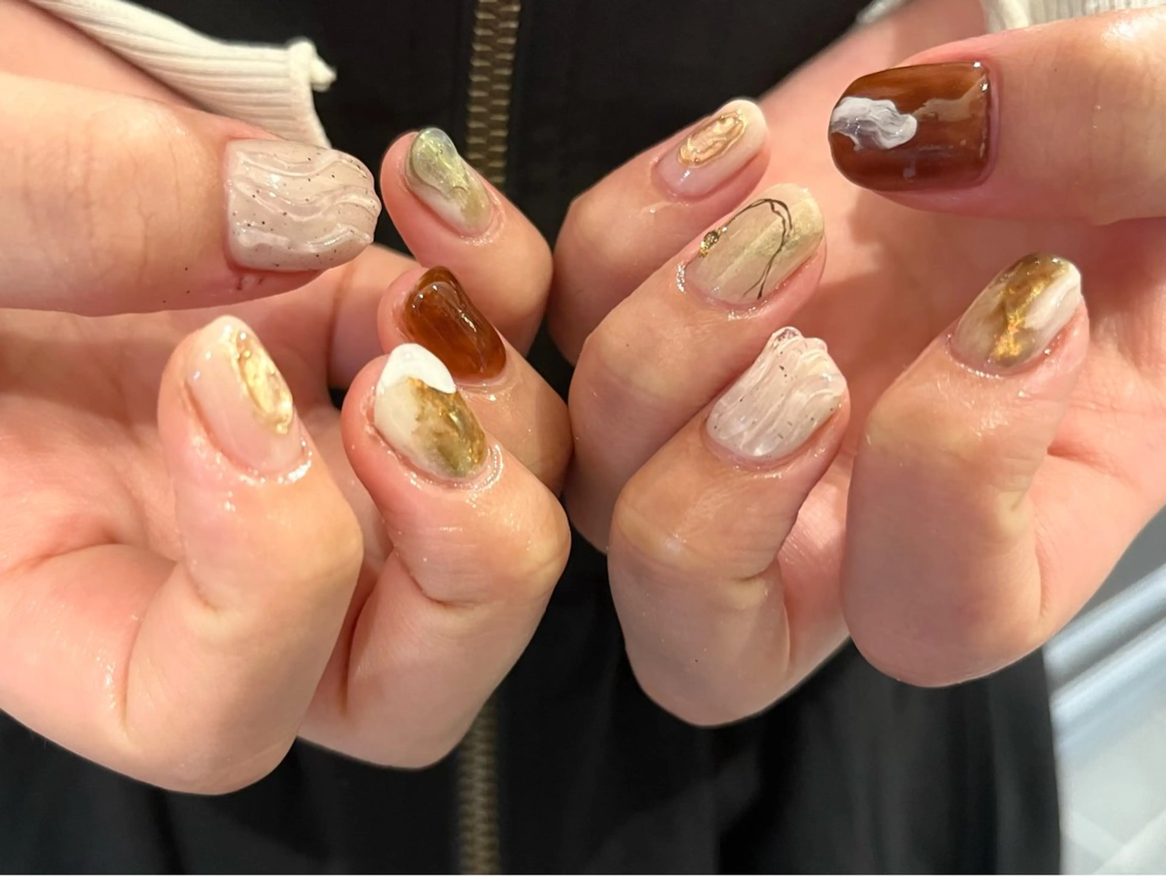 ネイル ニュアンスネイル Nagashima sanaのネイルデザイン