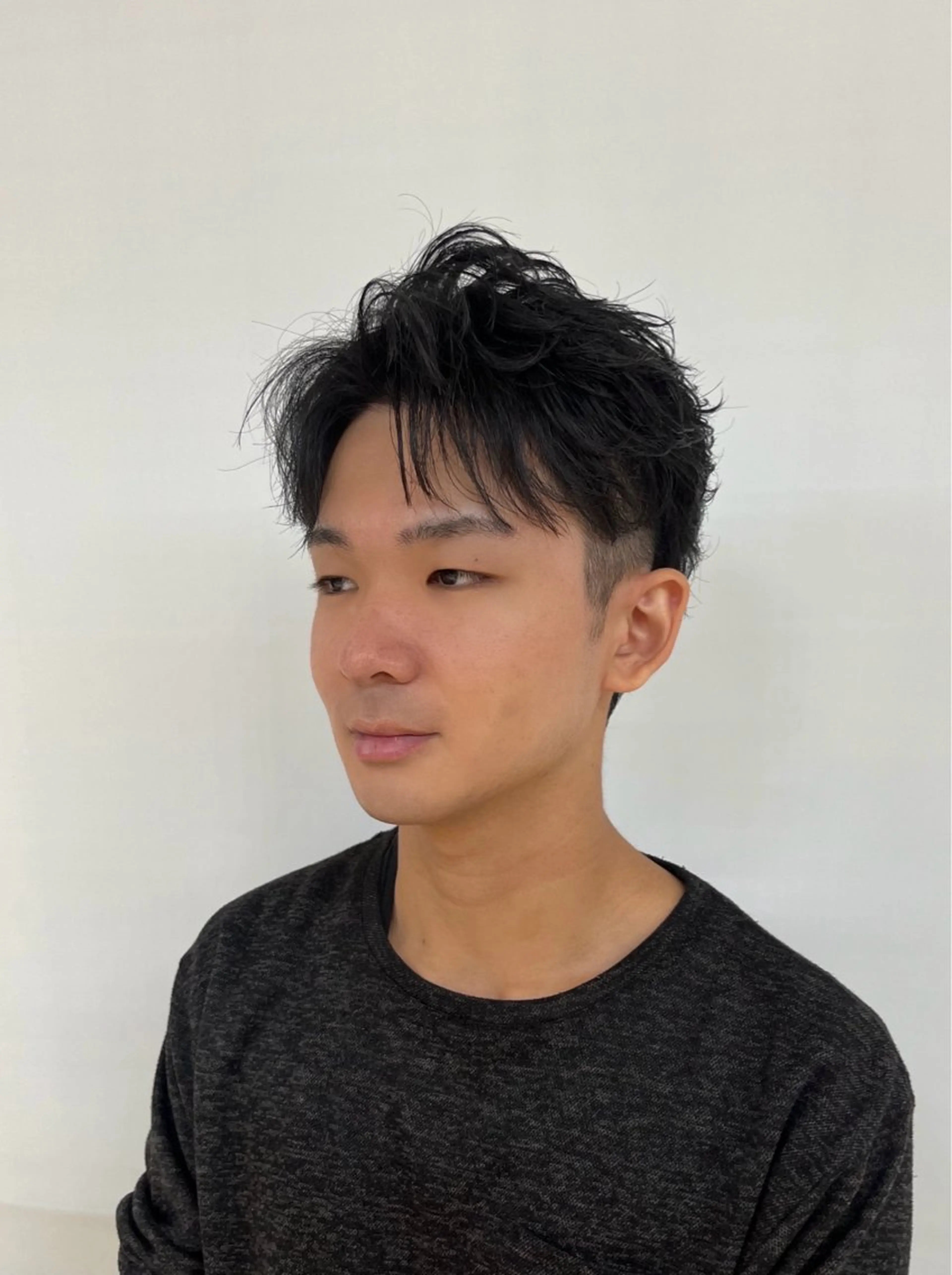 ショート パーマ メンズ カット パーマ メンズ特化/パーマ/ 髪質改善　高野奨馬のヘアスタイル