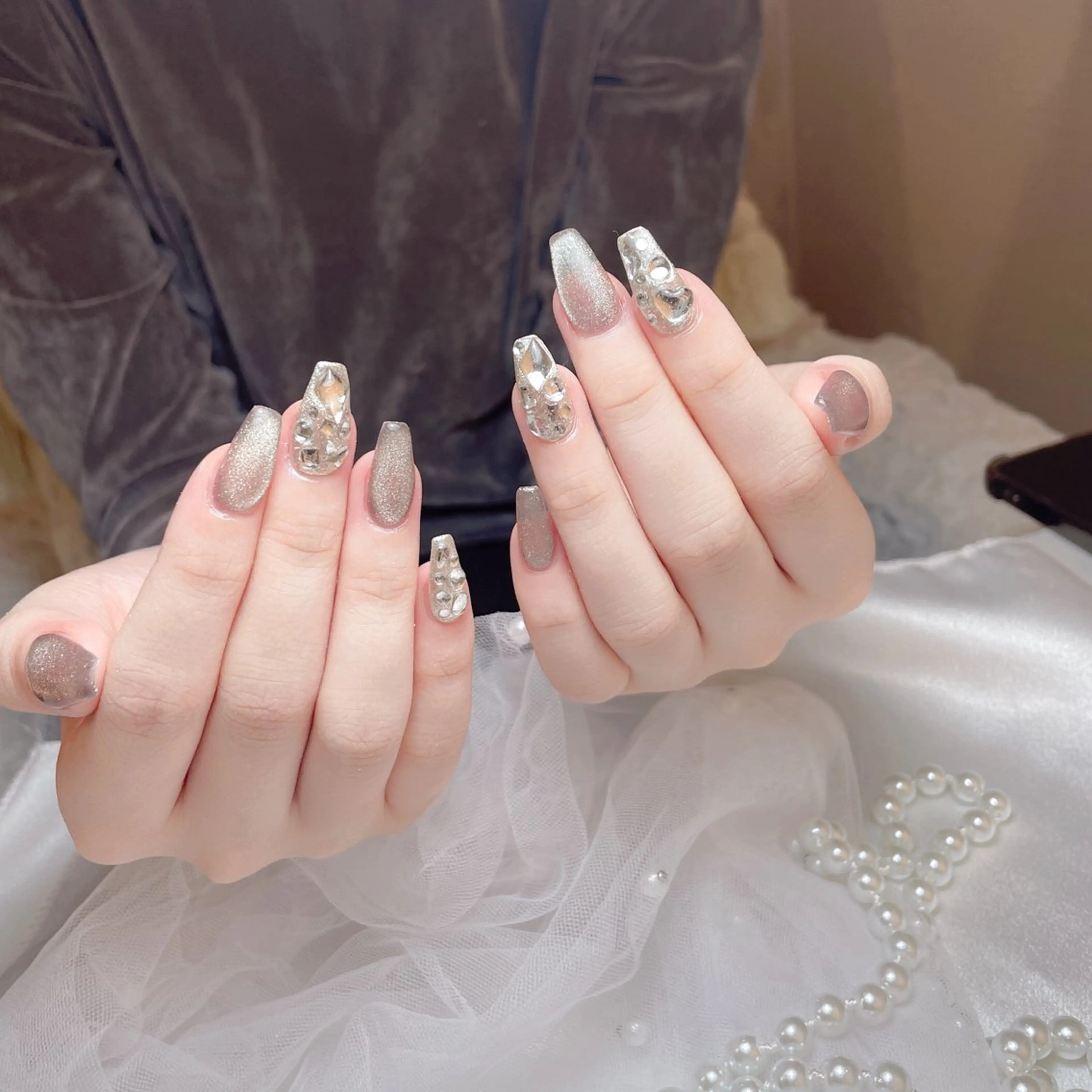 ネイル フットネイル フレンチネイル ジェルネイル ガーリー グラデーション ハンドネイル D.d Nail Moeのネイルデザイン