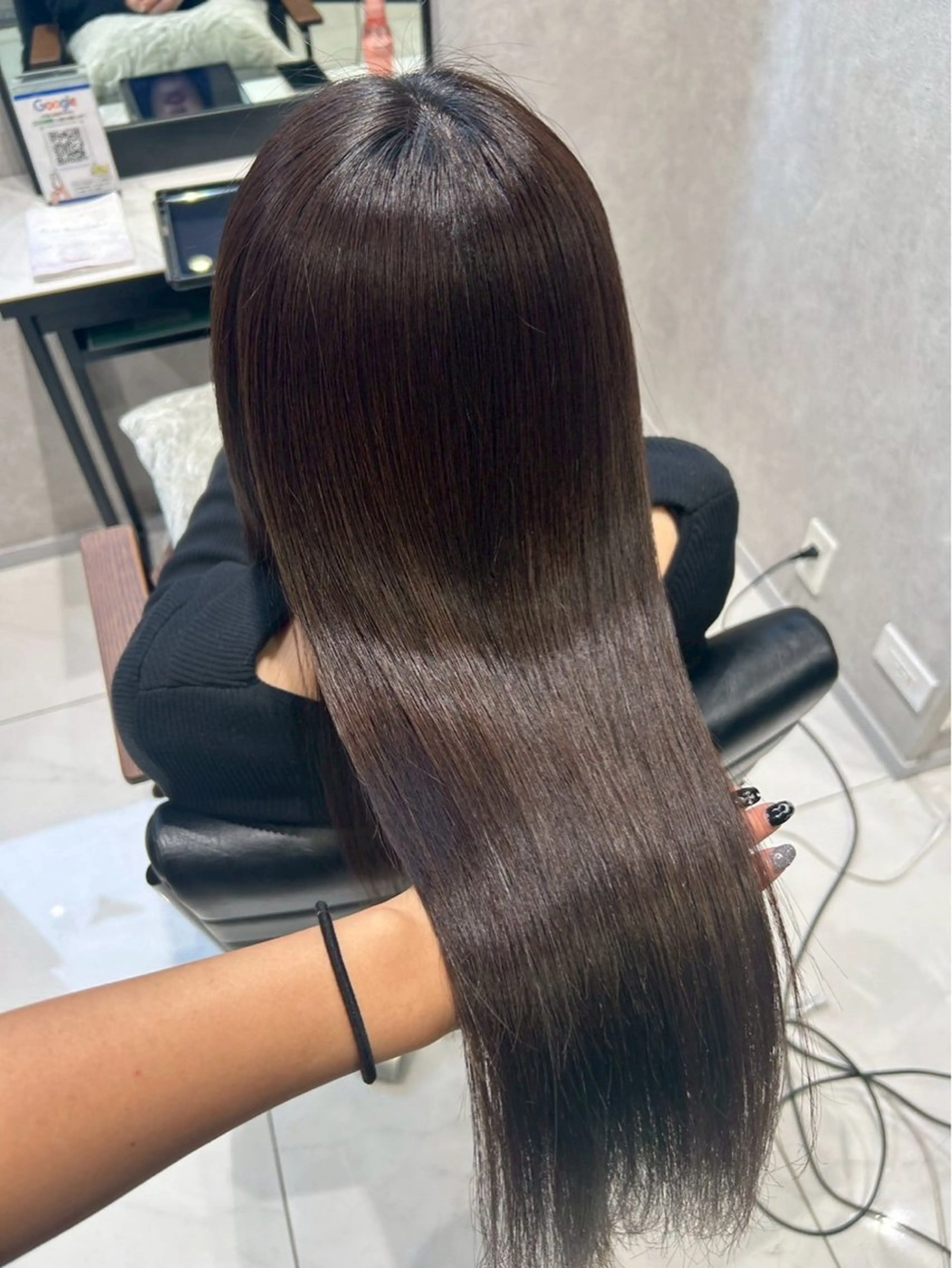 ロング カラー 海外風センターパート 健人のヘアスタイル