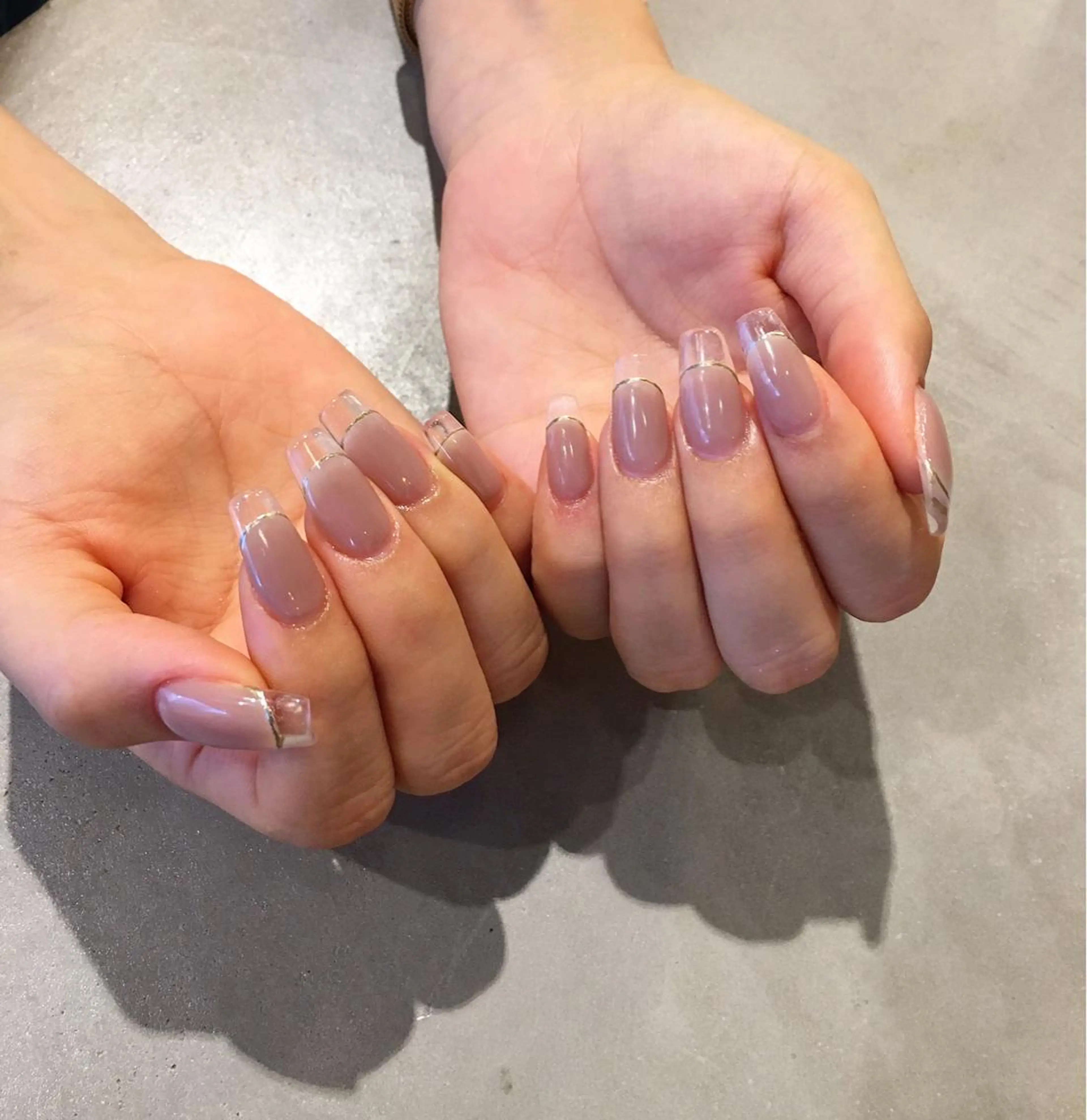 ネイル クリアネイル フレンチネイル 持ち込み スカルプネイル ハンドネイル nail salon Soeurのネイルデザイン