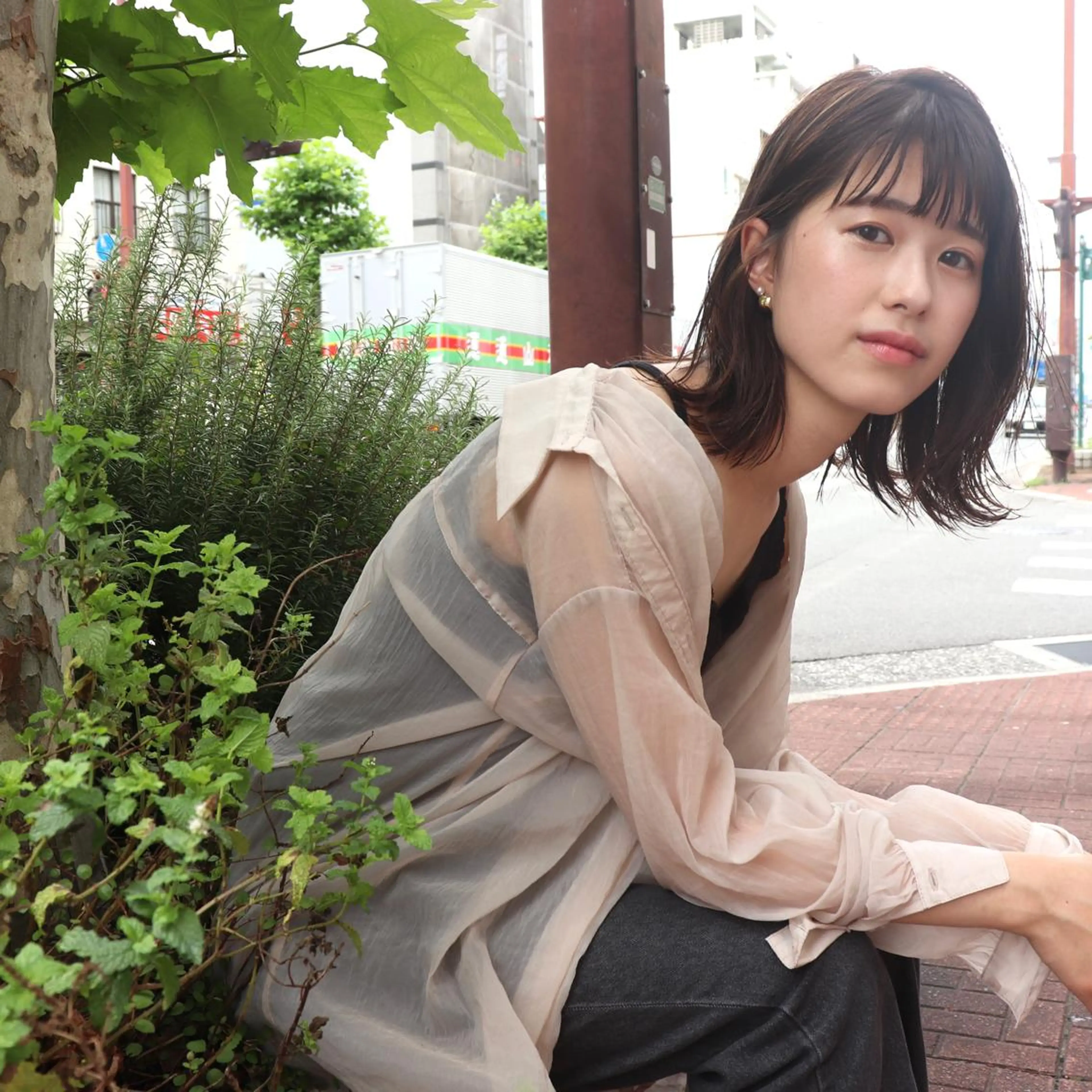 💗💗韓国風カット+透明感カラー+TR【レイヤー/ハッシュカット/ボブ/ショート】の写真