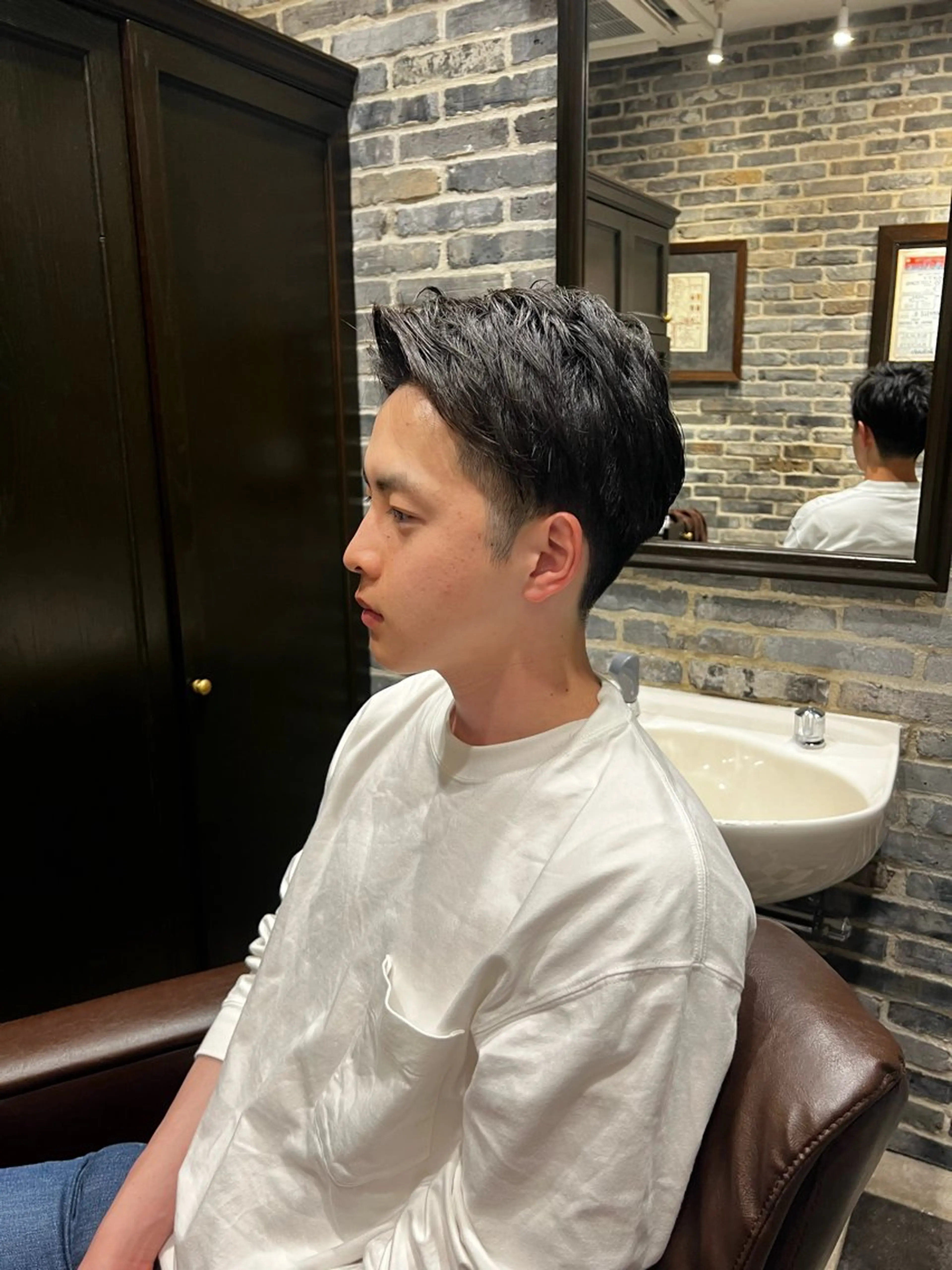 ミディアム メンズ メンズヘアカット無料 中村　心のヘアスタイル