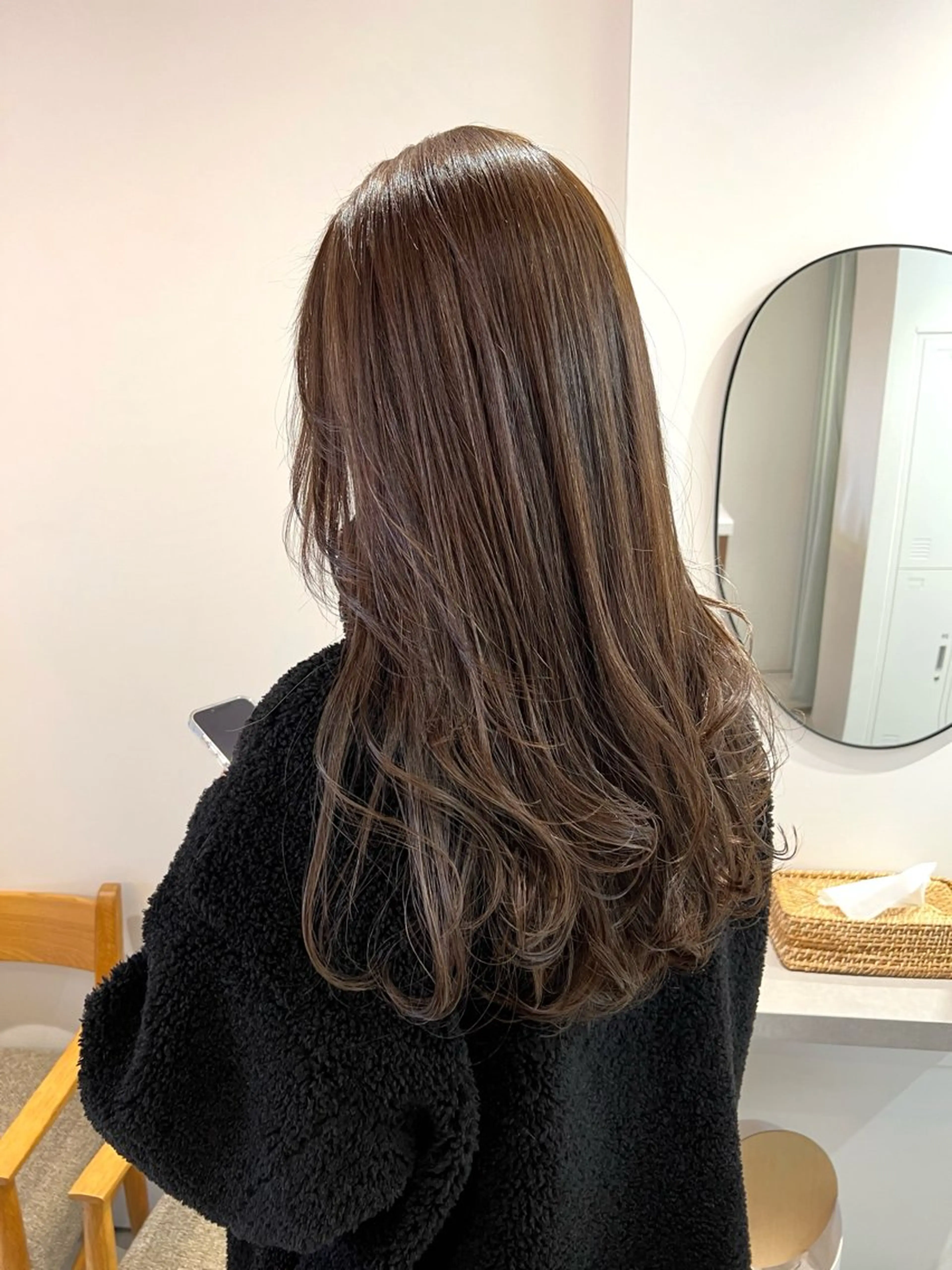 ロング カラー カット ヘアカラー パーマ ナチュラルヘア/ 似合わせ/三宅 昌太のヘアスタイル