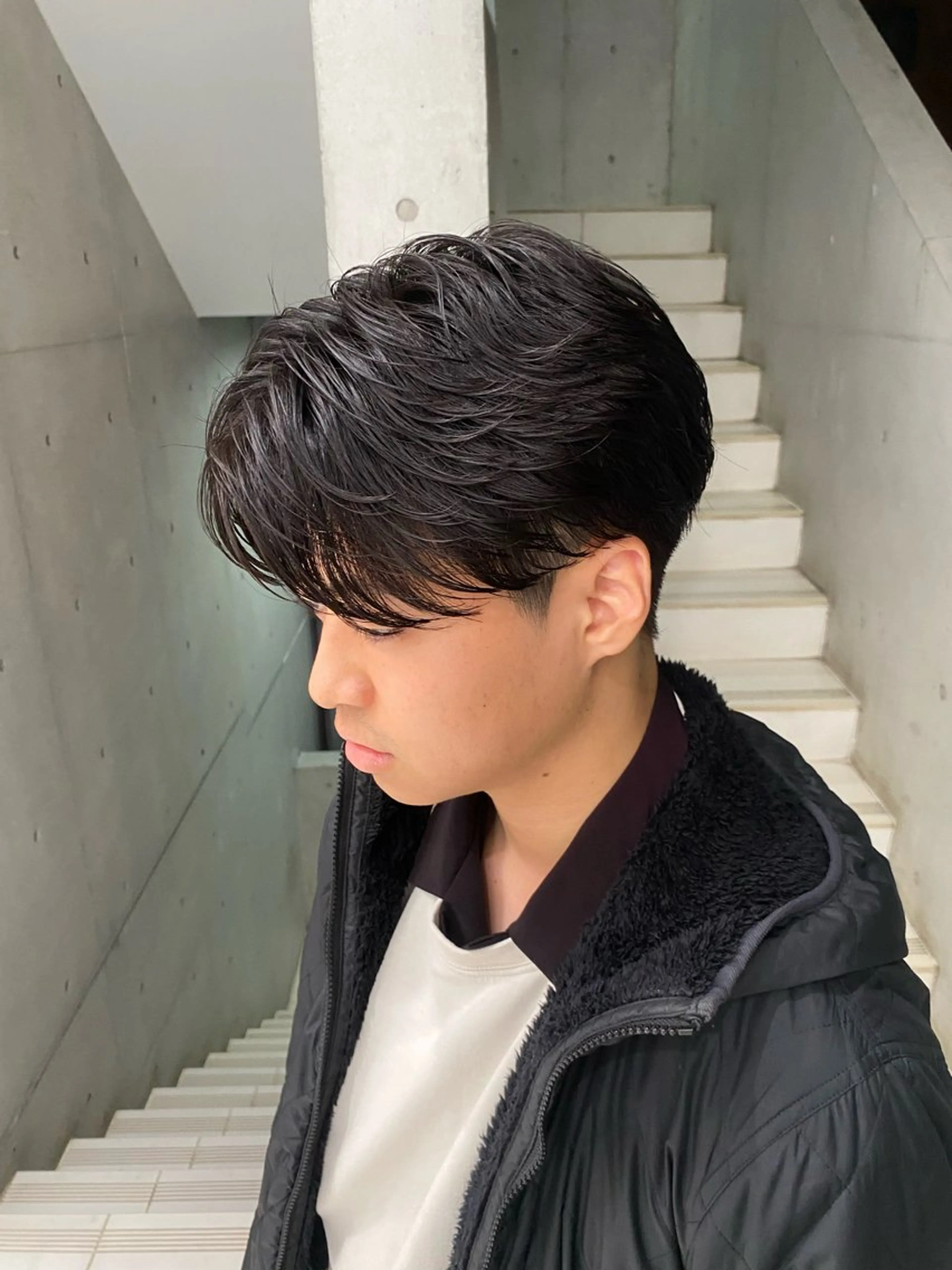 パーマ メンズ カット パーマ パーマ特化/フェザー パーマシャドウ/真生のヘアスタイル