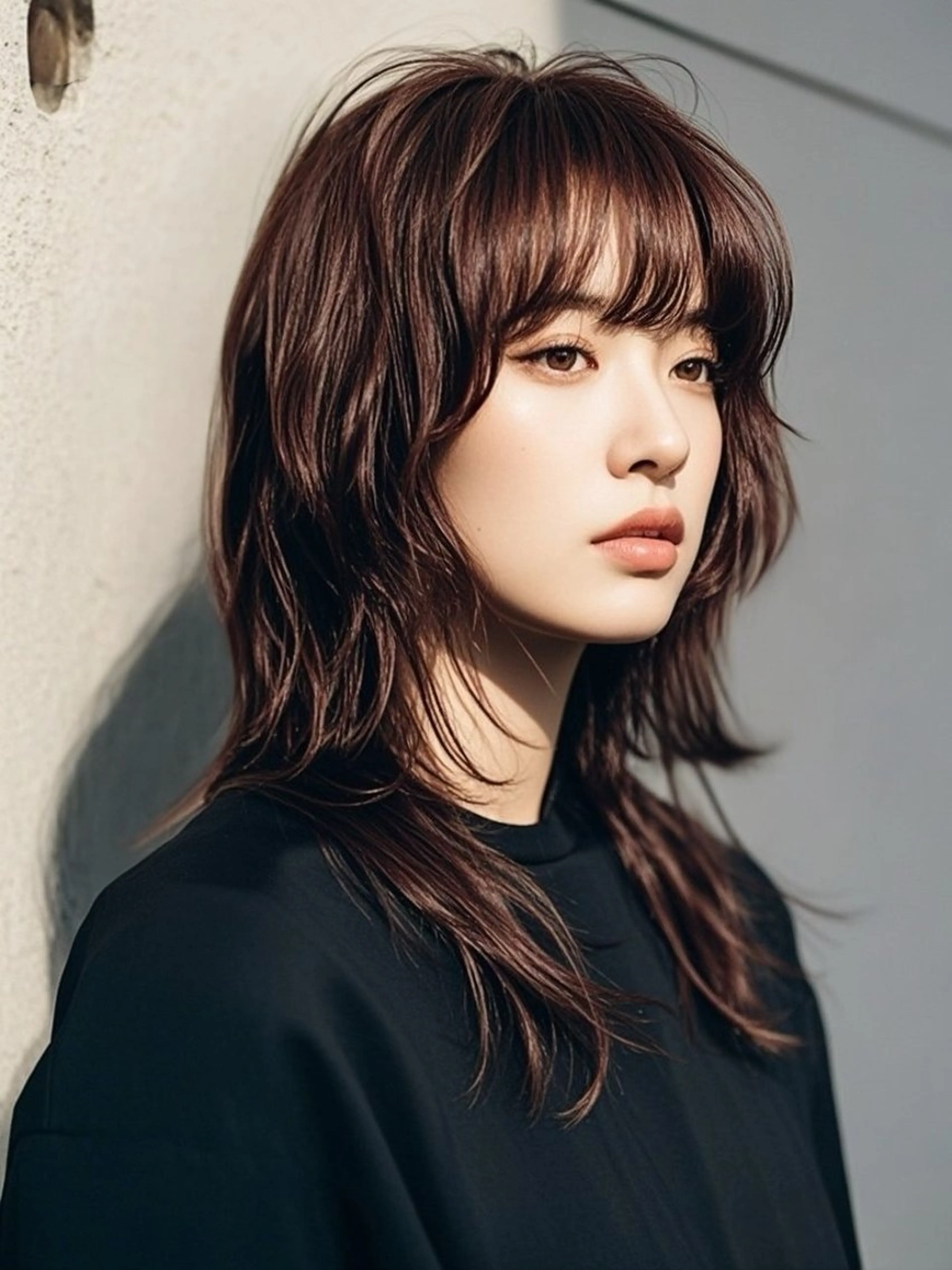 セミロング ショートボブ セミロングパーマ アッシュ ボブ くびれヘア カット ヘアカラー トリートメント ウルフカット 811 大阪梅田 ウルフのヘアスタイル