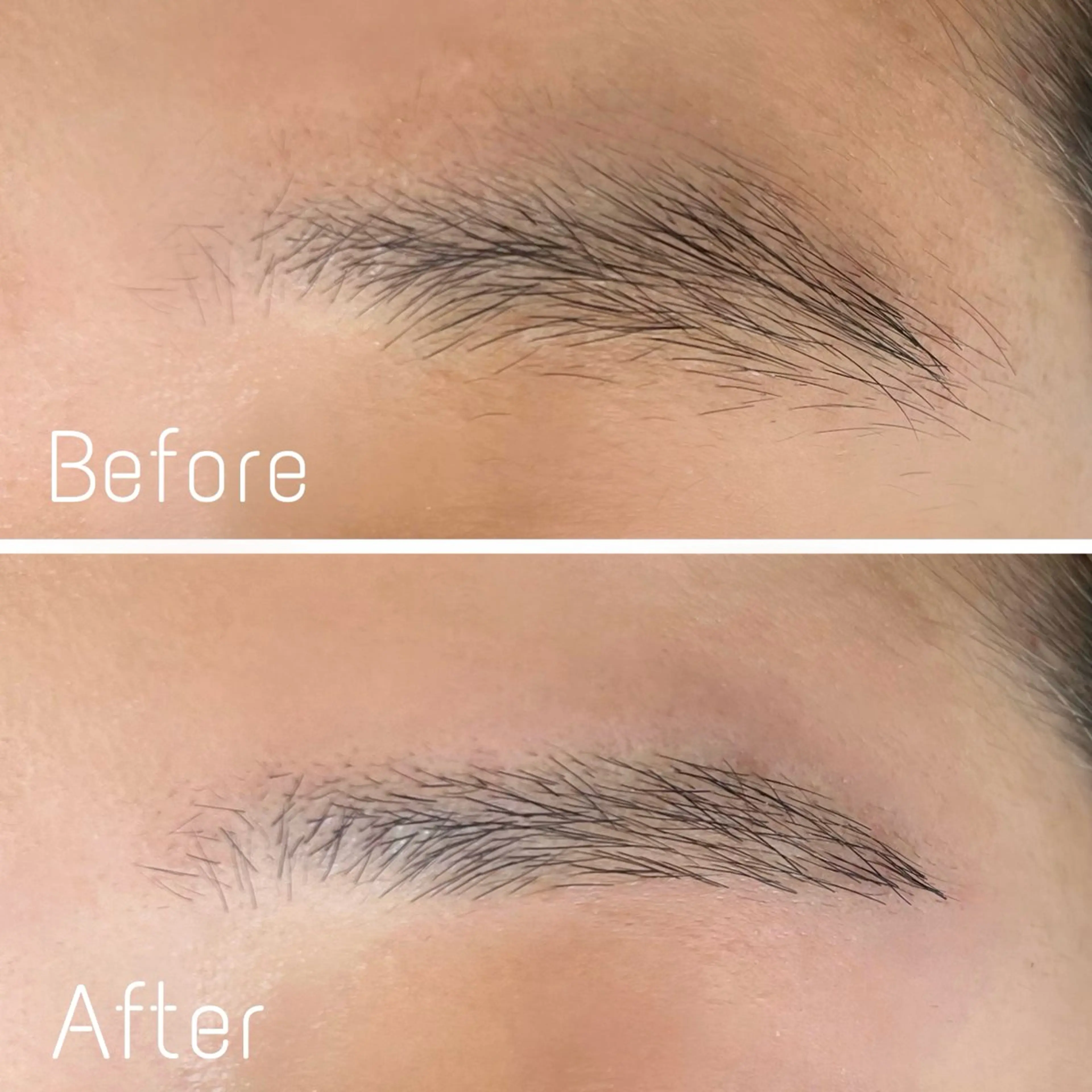 アイブロウ 眉毛ワックス脱毛 ワックス脱毛 眉カット 阪急伊丹🫧 ahu かなうのヘアスタイル