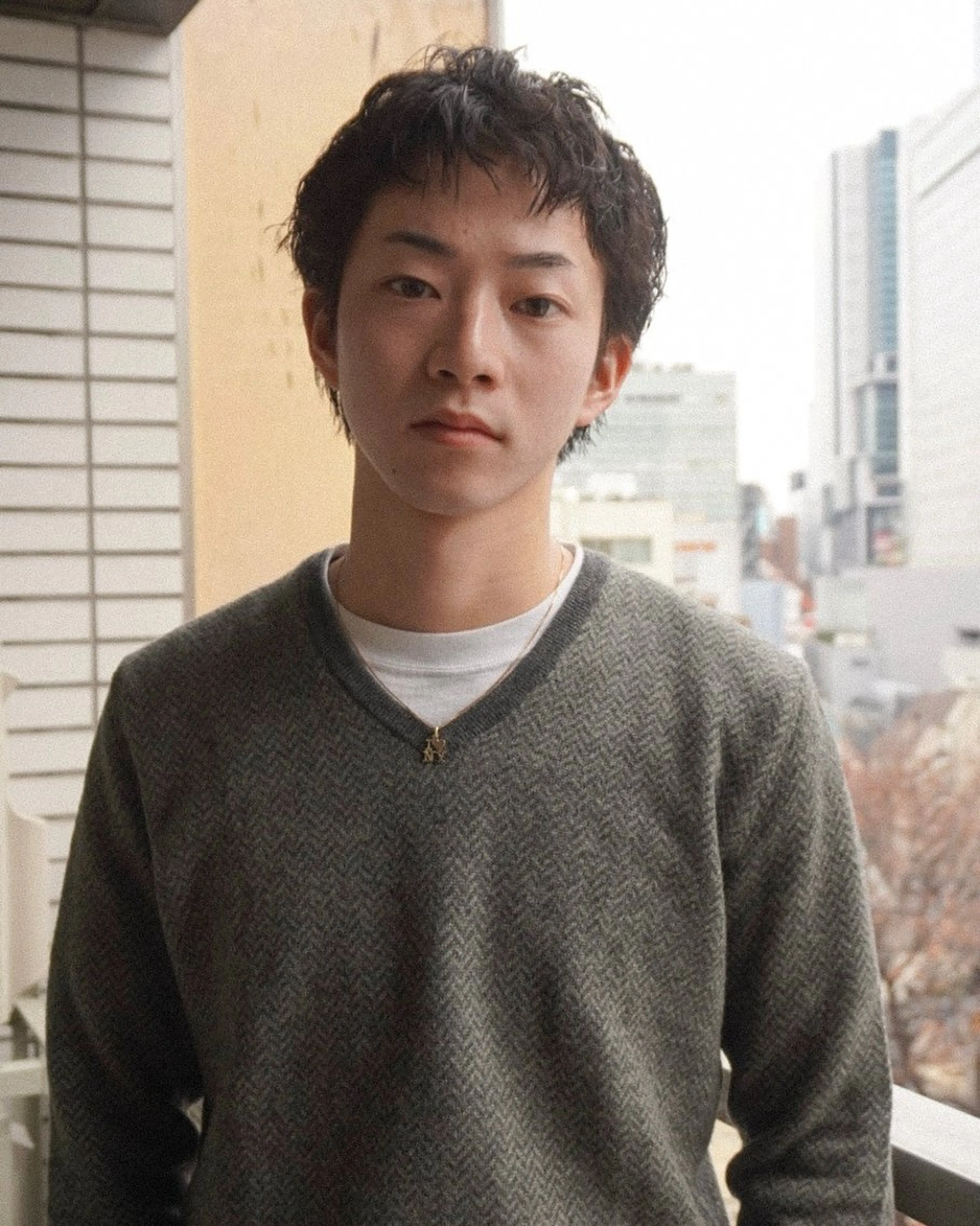 メンズ RIKU⚡️毛流れ ヘア×眉ワックスのヘアスタイル