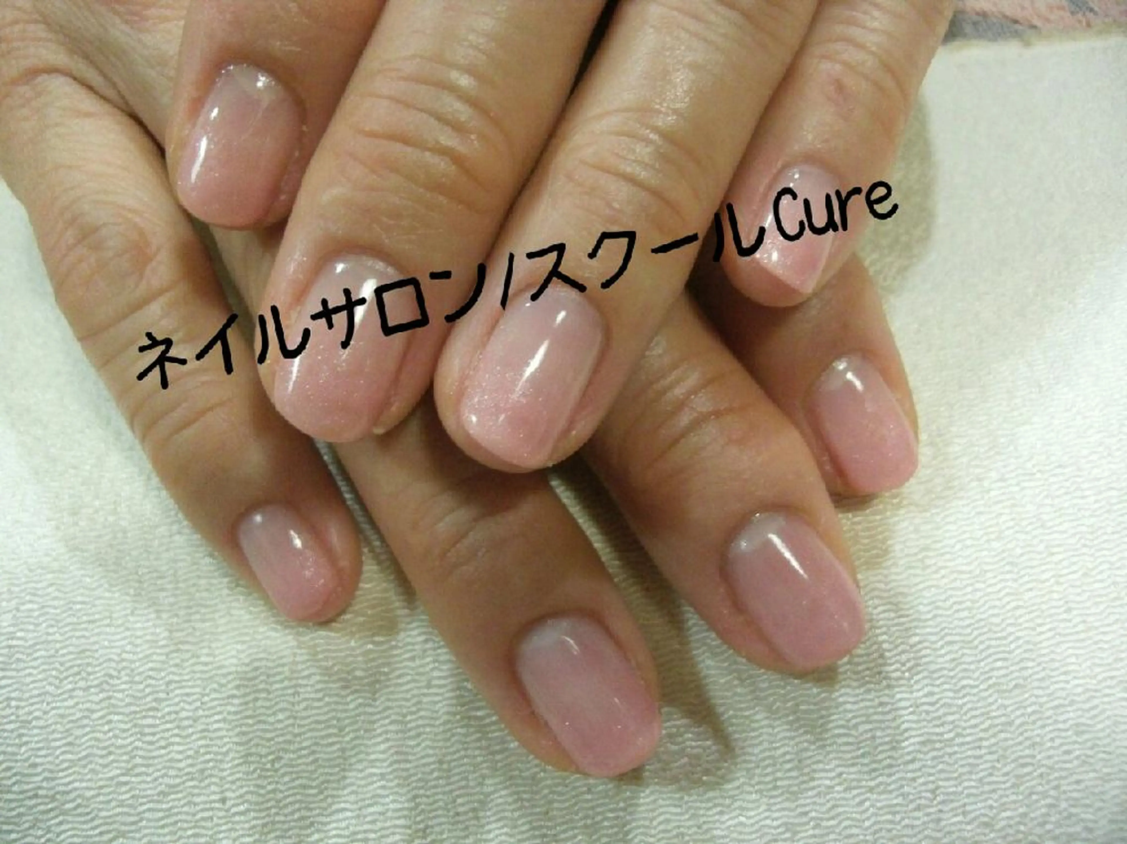 ショート ネイル シンプルネイル ネイルサロン Cureのネイルデザイン