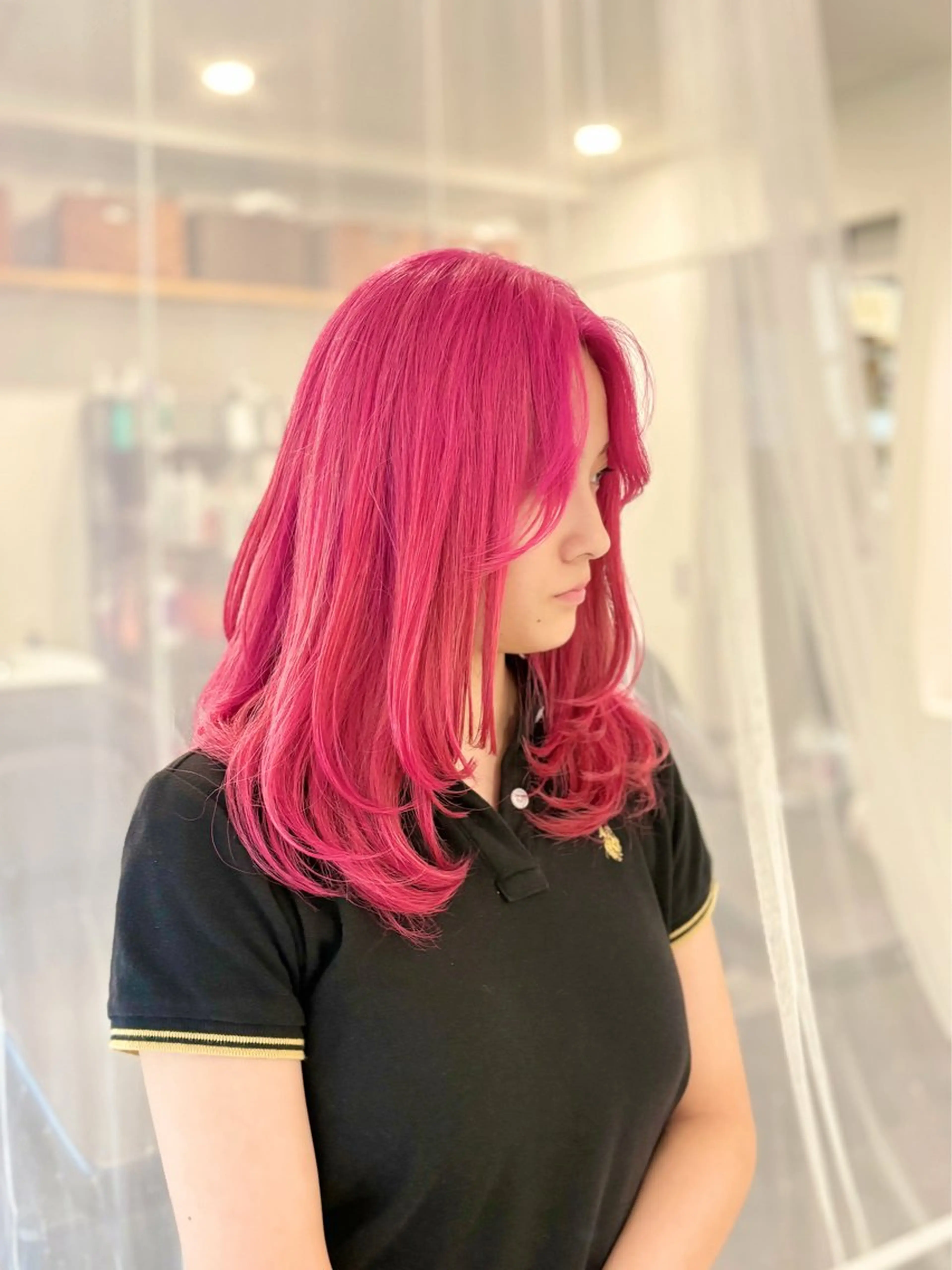 ロング カラー ヘアカラー トリートメント GaKu/ハイトーン /ブリーチ/レイヤーのヘアスタイル