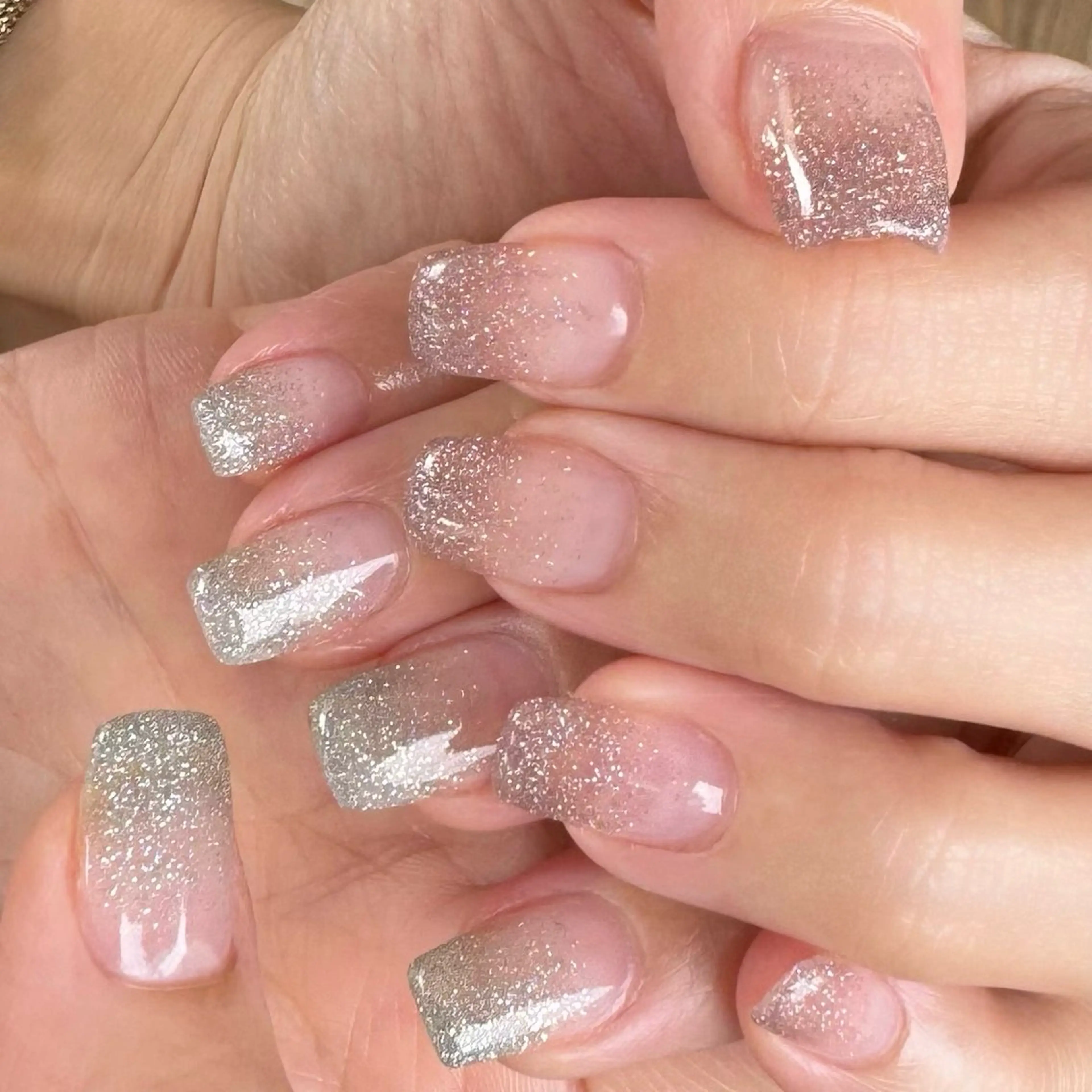 ラメグラデーションの写真