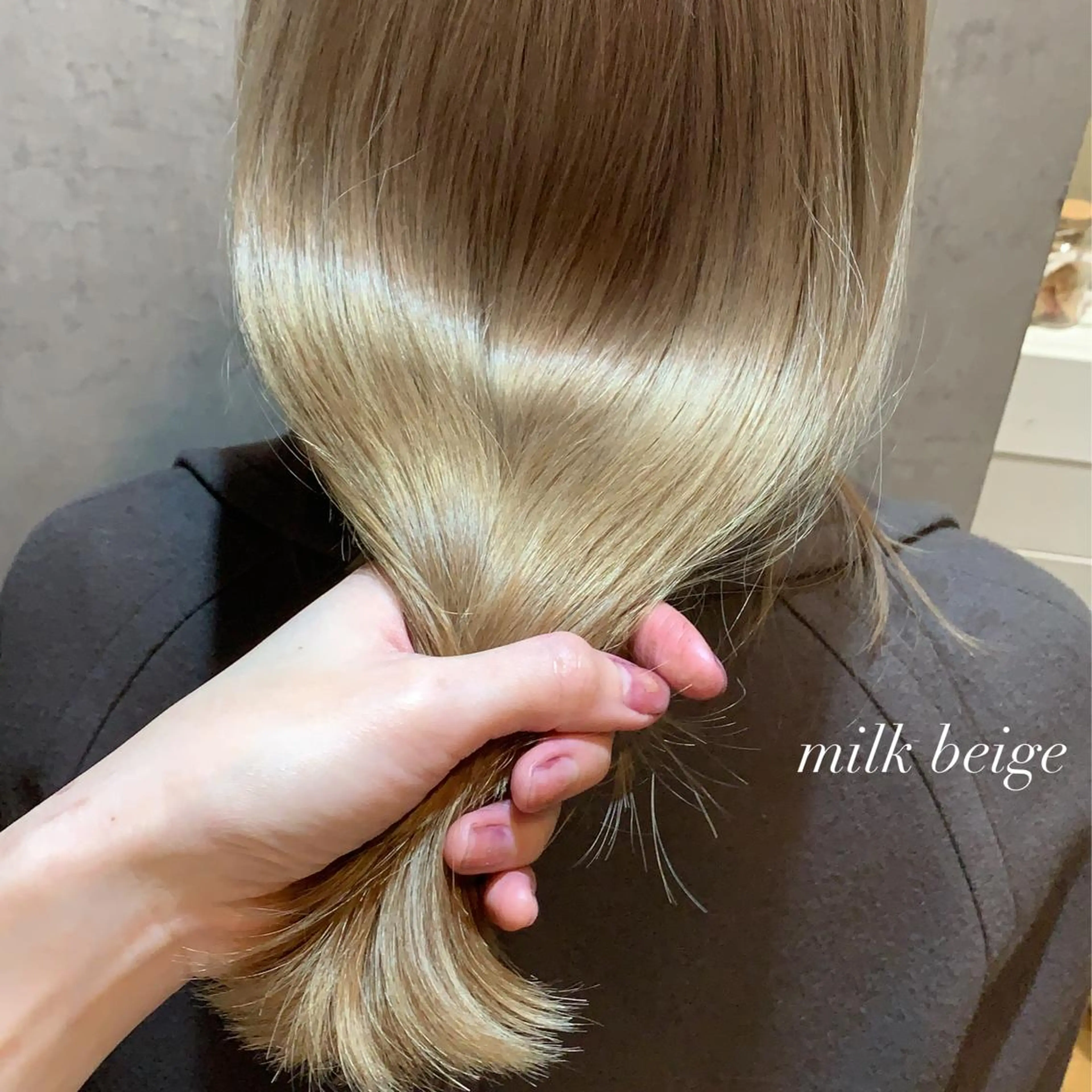 ロング カラー ベージュカラー ホワイトベージュ 韓国風ヘア 💁‍♂️メンズカッ トパーマ💈大田涼華のヘアスタイル