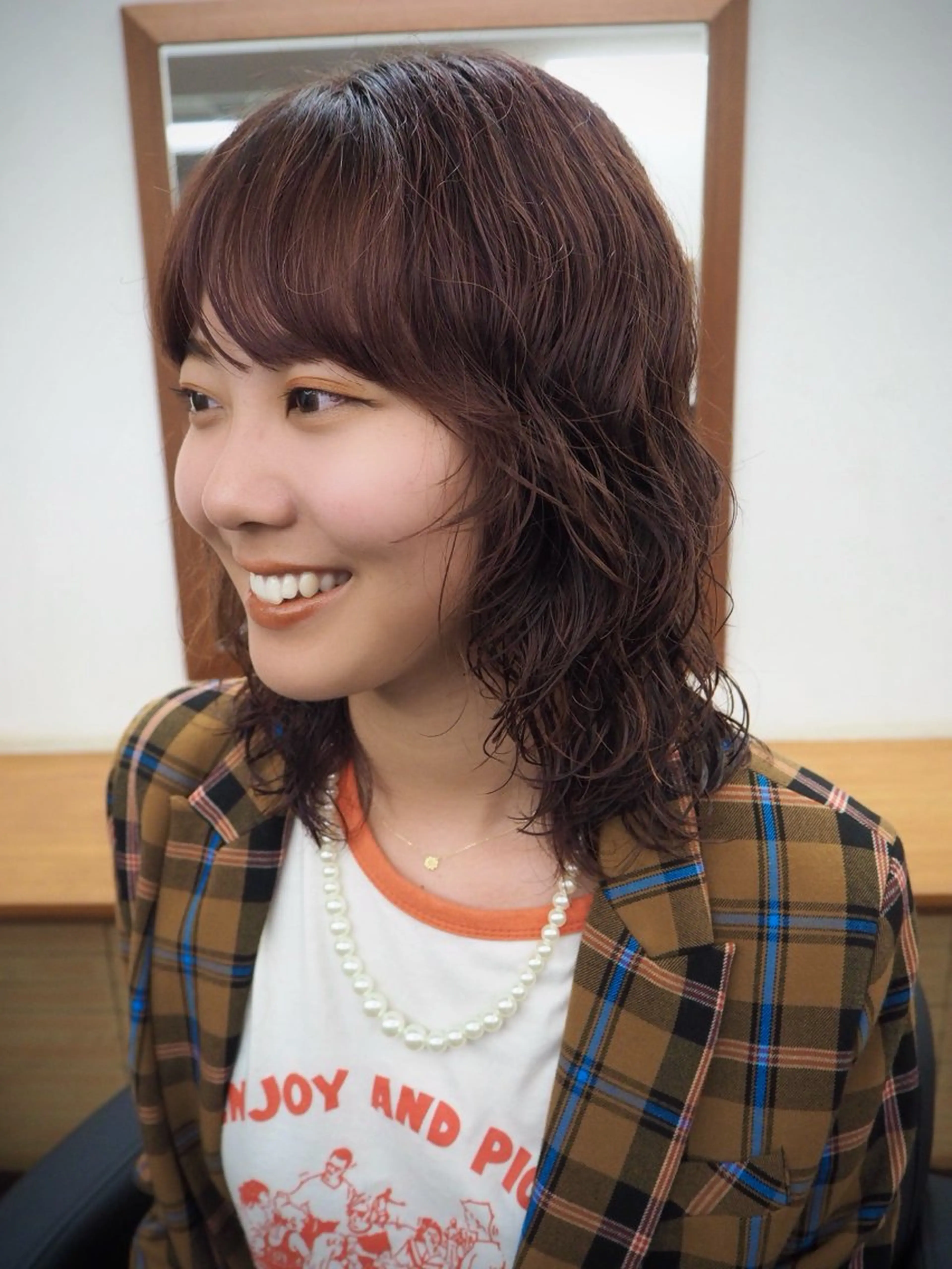 ミディアム パーマ カット パーマ トリートメント Paddle所属・似合わせレイヤー/ ニュアンスパーマ高倉のヘアスタイル