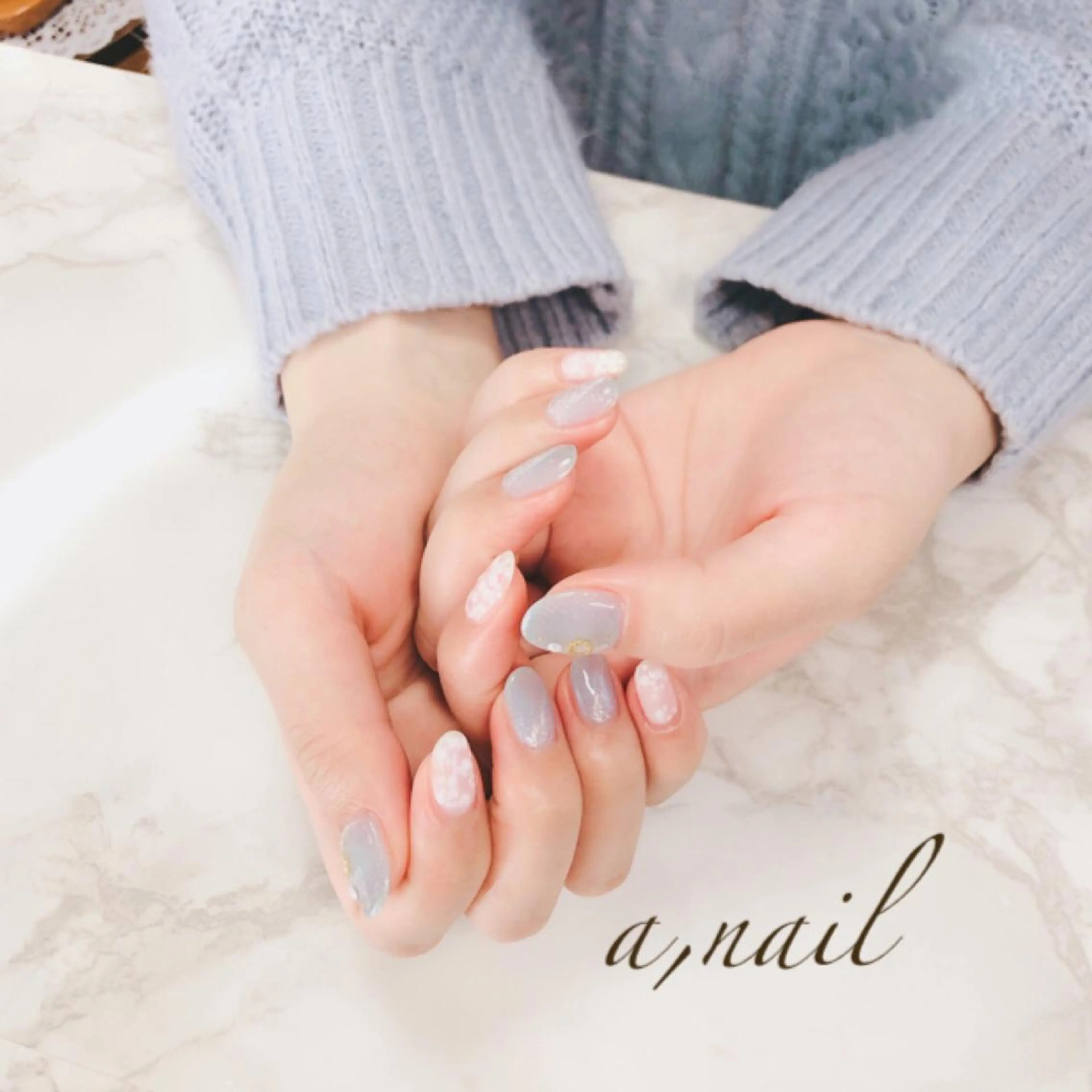 ネイル フットネイル フレンチネイル ジェルネイル グラデーション ラメ(グリッター) ハンドネイル ネイルサロン エーネイルのネイルデザイン