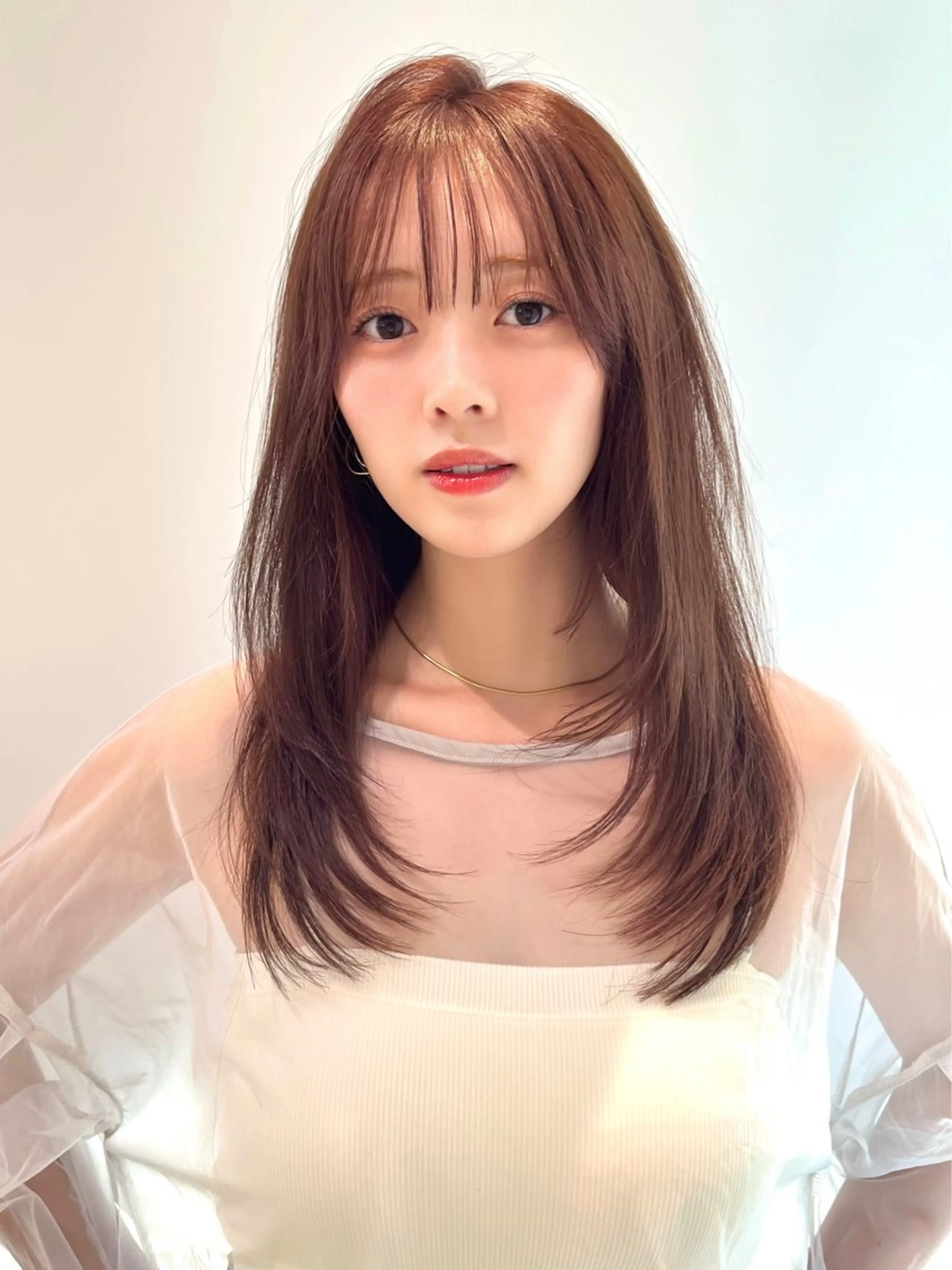 セミロング レイヤーカット 似合わせカット PULSE yokohama所属・タッセルボブ/韓国 レイヤー/髪質改善のヘアスタイル