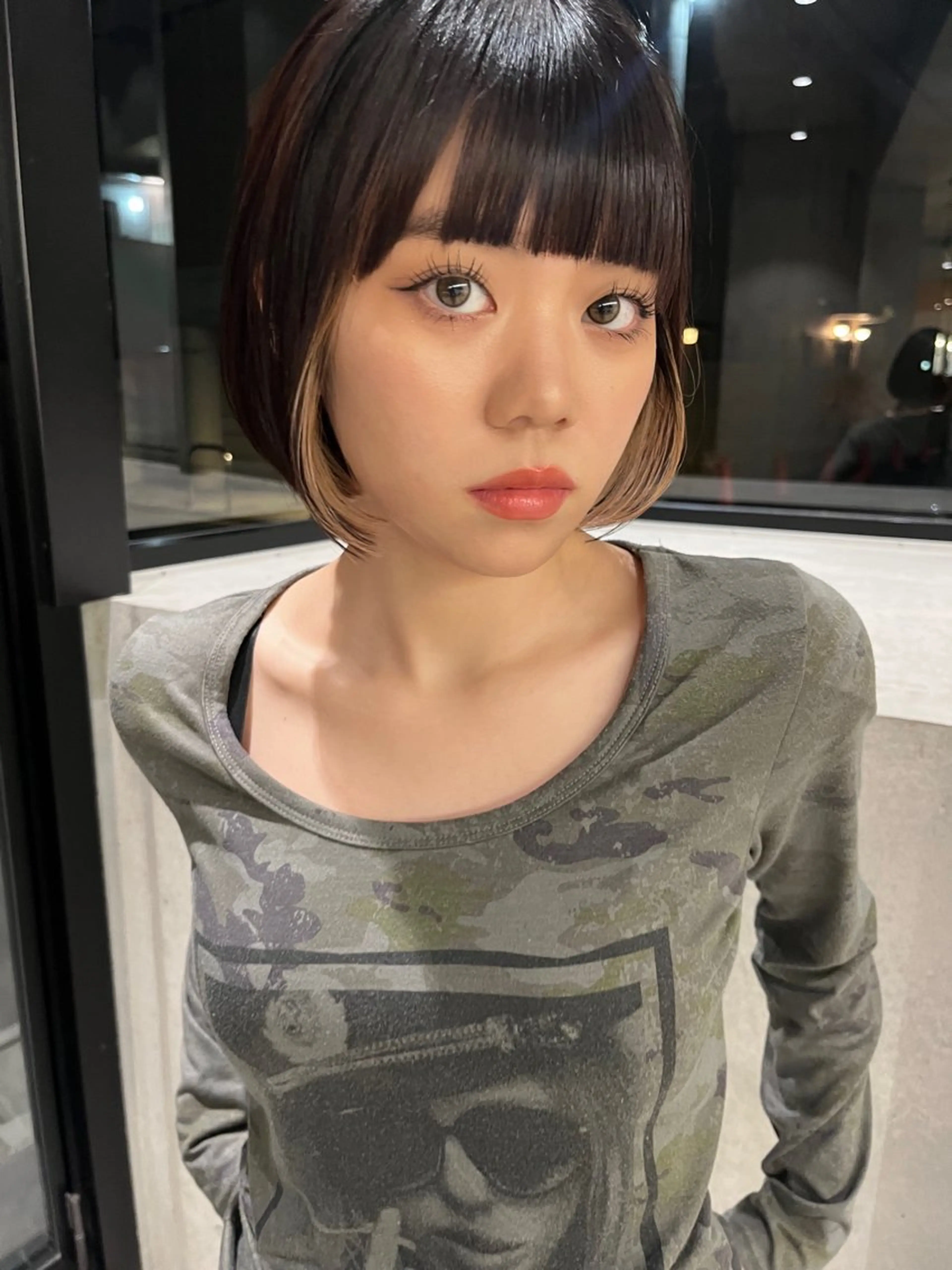 ショート カラー インナーカラー ボブ yuuna/ ハッシュカット🎀のヘアスタイル