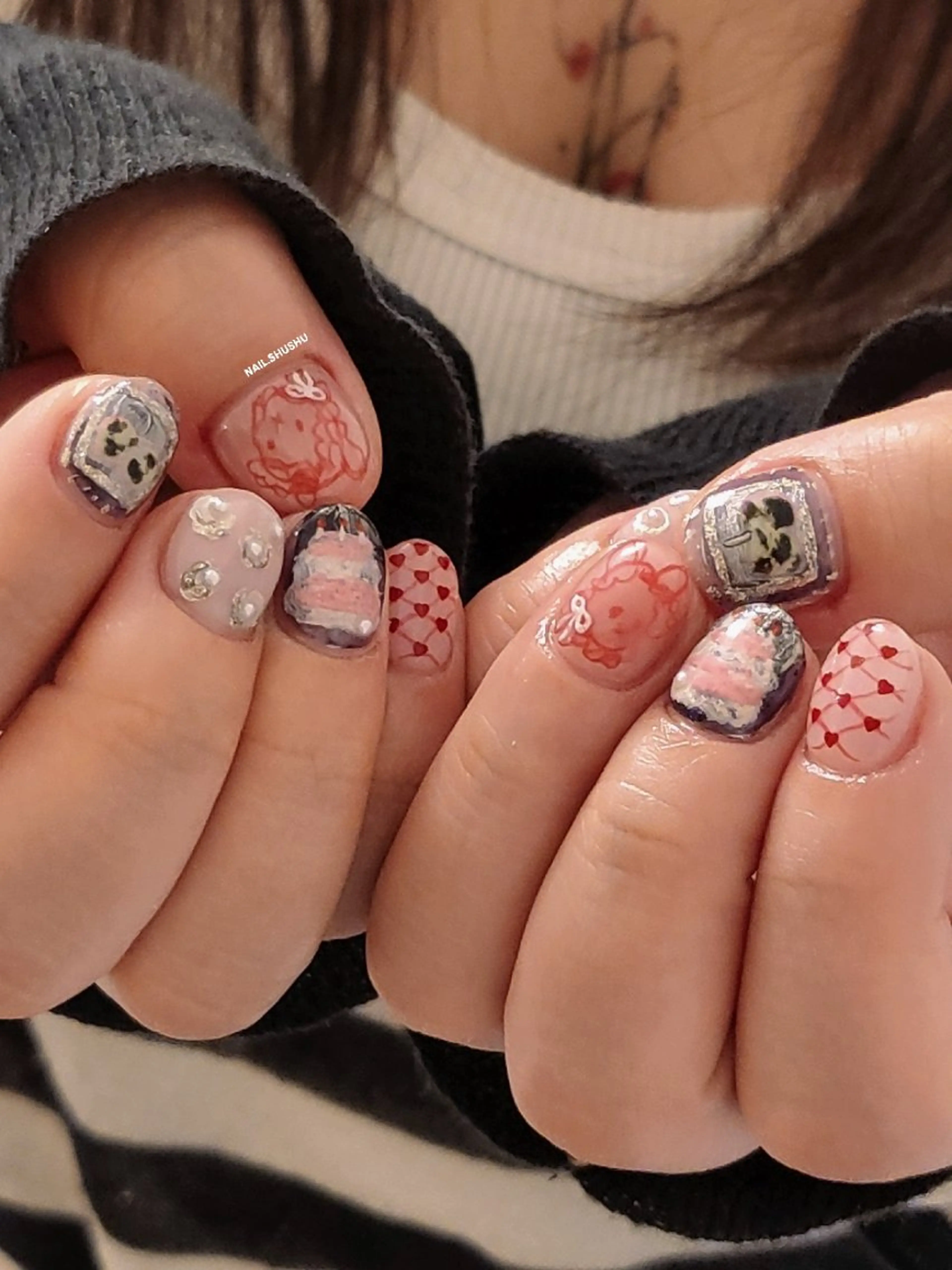 ネイル 3dパーツ/流行り 👧shushu❤️のネイルデザイン