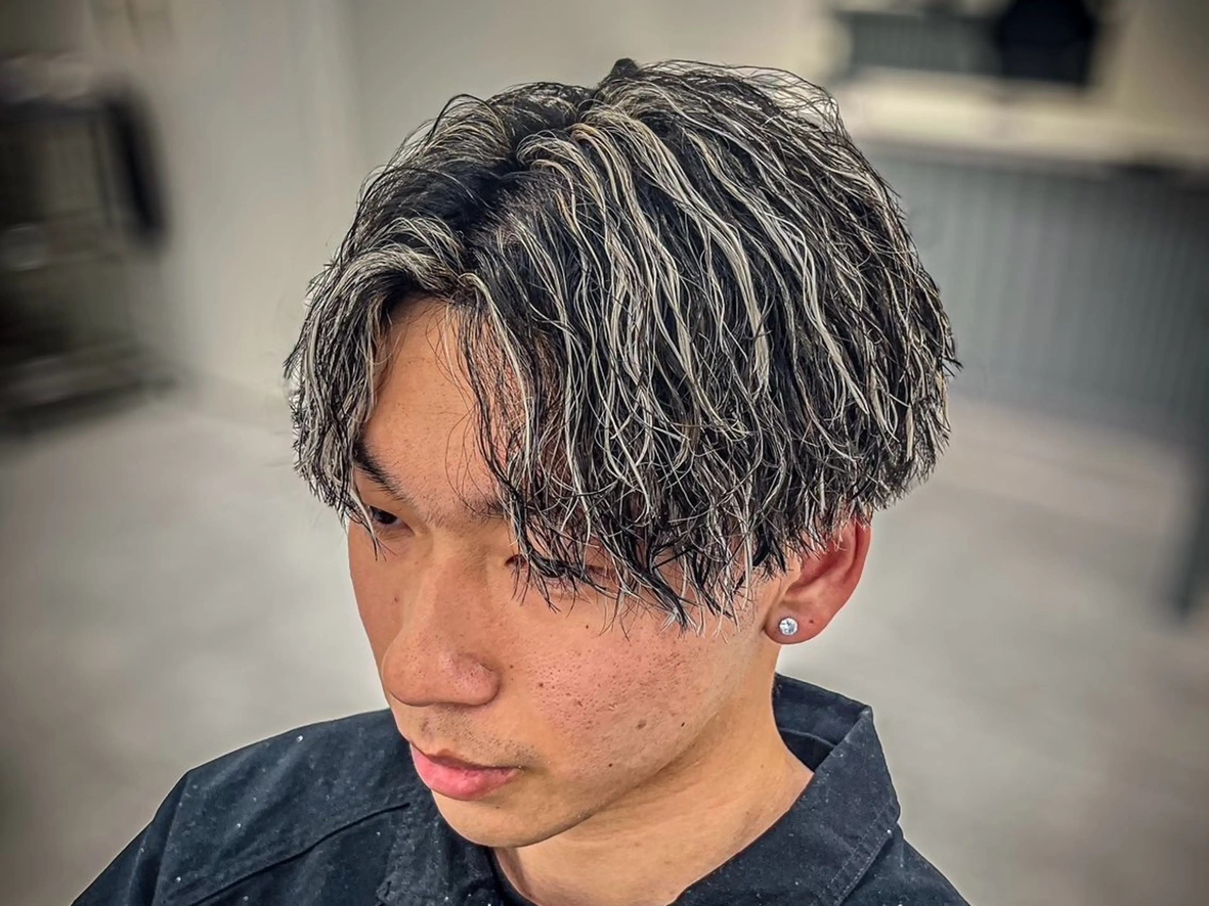パーマ メンズ メンズメッシュ 佐々木 輝のヘアスタイル
