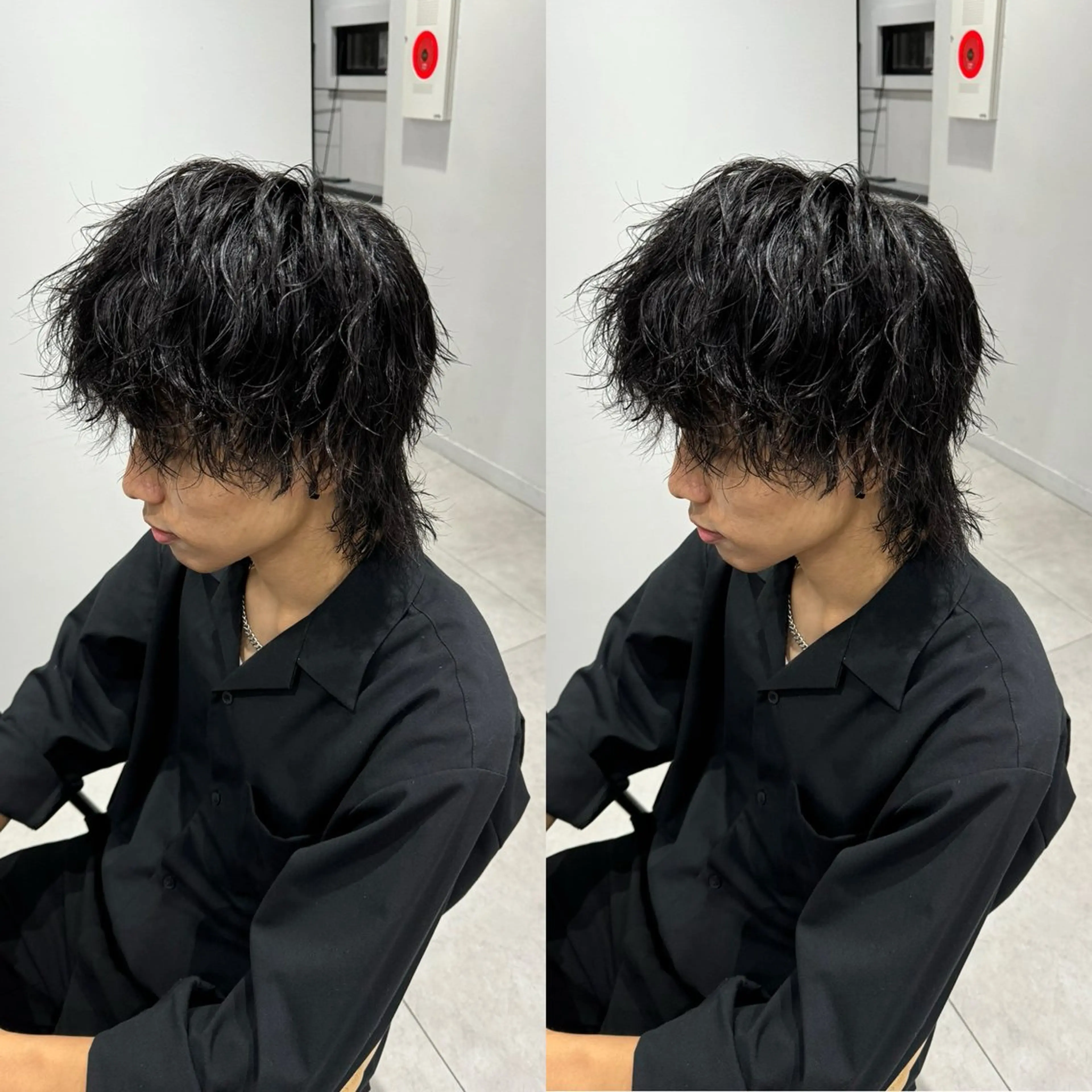 パーマ メンズ カット センターパート /植田のヘアスタイル