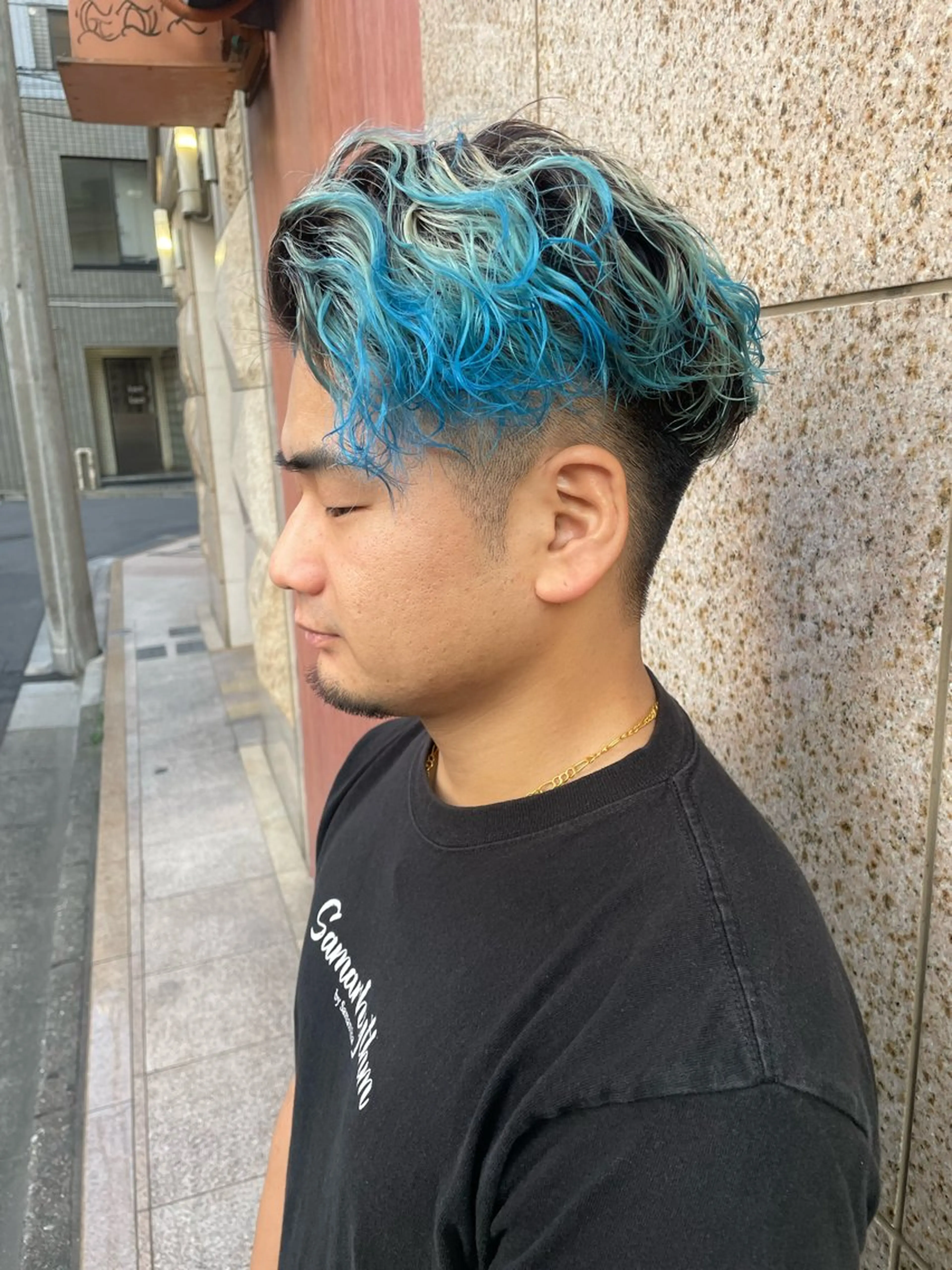 パーマ メンズ メンズブリーチ メンズパーマ カット ヘアカラー 🫧ショート/ボブ 池袋西口・泡渕✂️のヘアスタイル