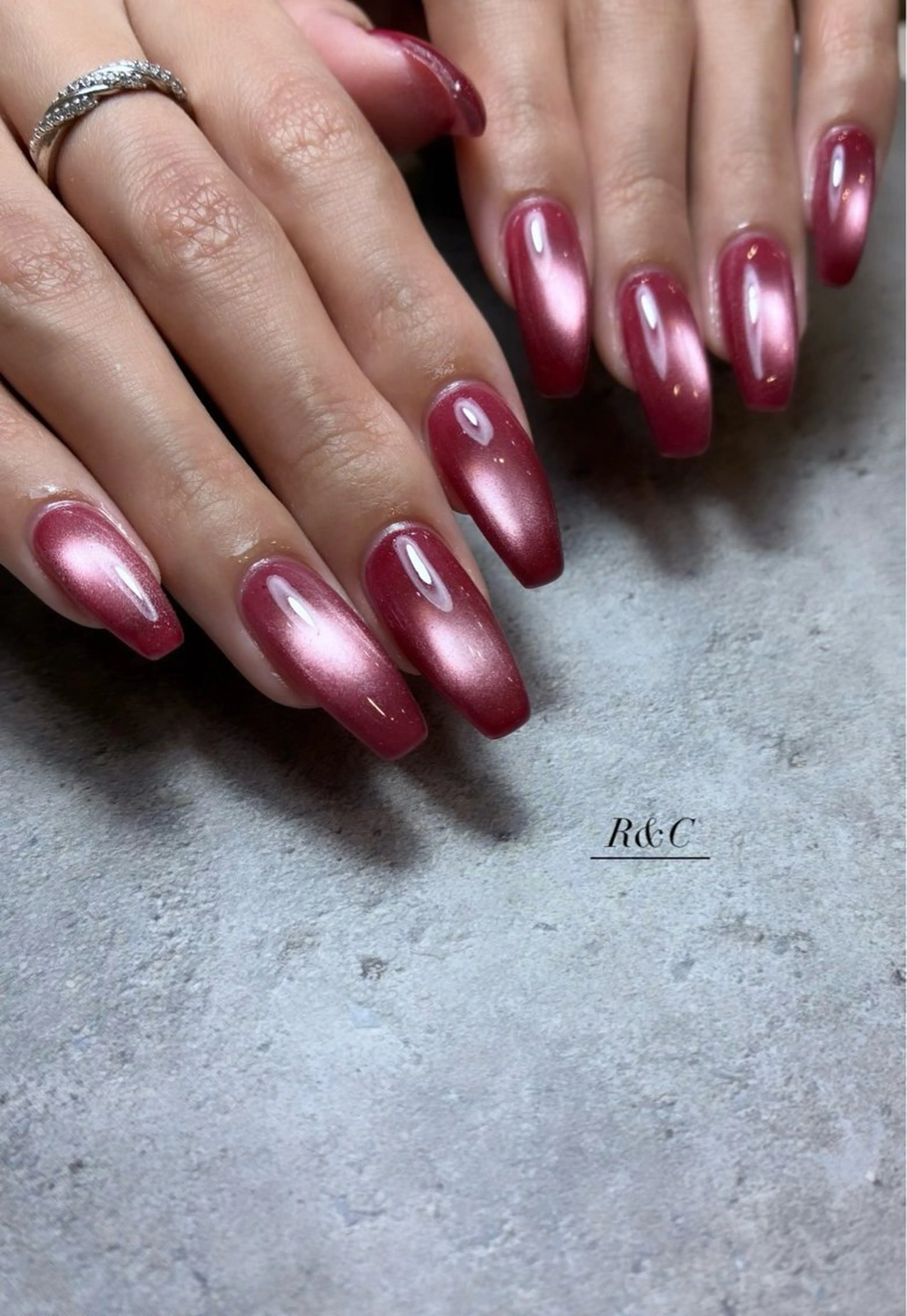 ネイル マグネットネイル フットネイル Nailsalon R&Cのネイルデザイン